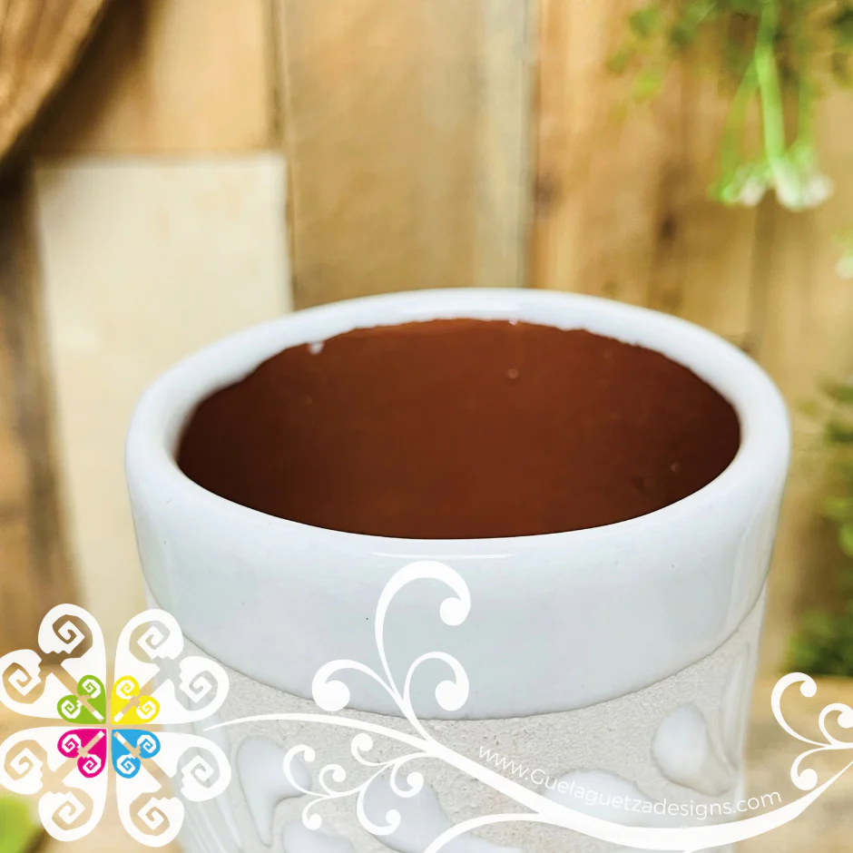 Set of White Espiga Cilindro Tall Cup - Set Clay Cup - Image 5