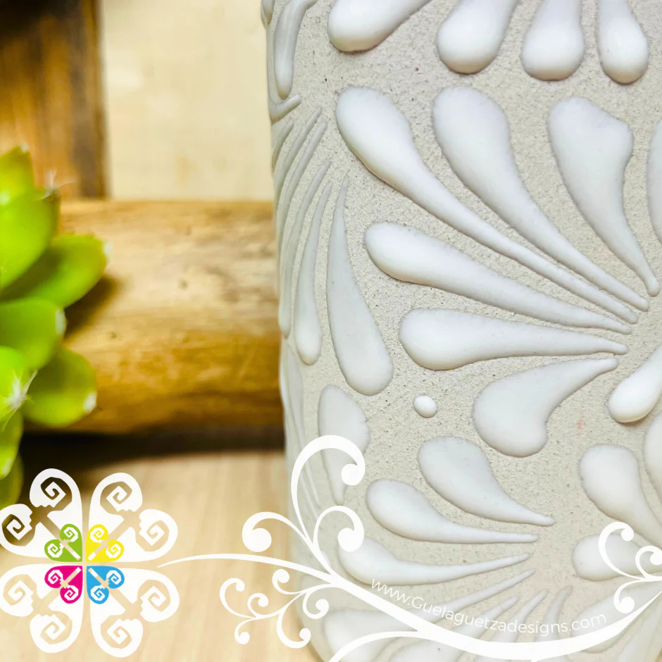 Set of White Espiga Cilindro Tall Cup - Set Clay Cup - Image 6