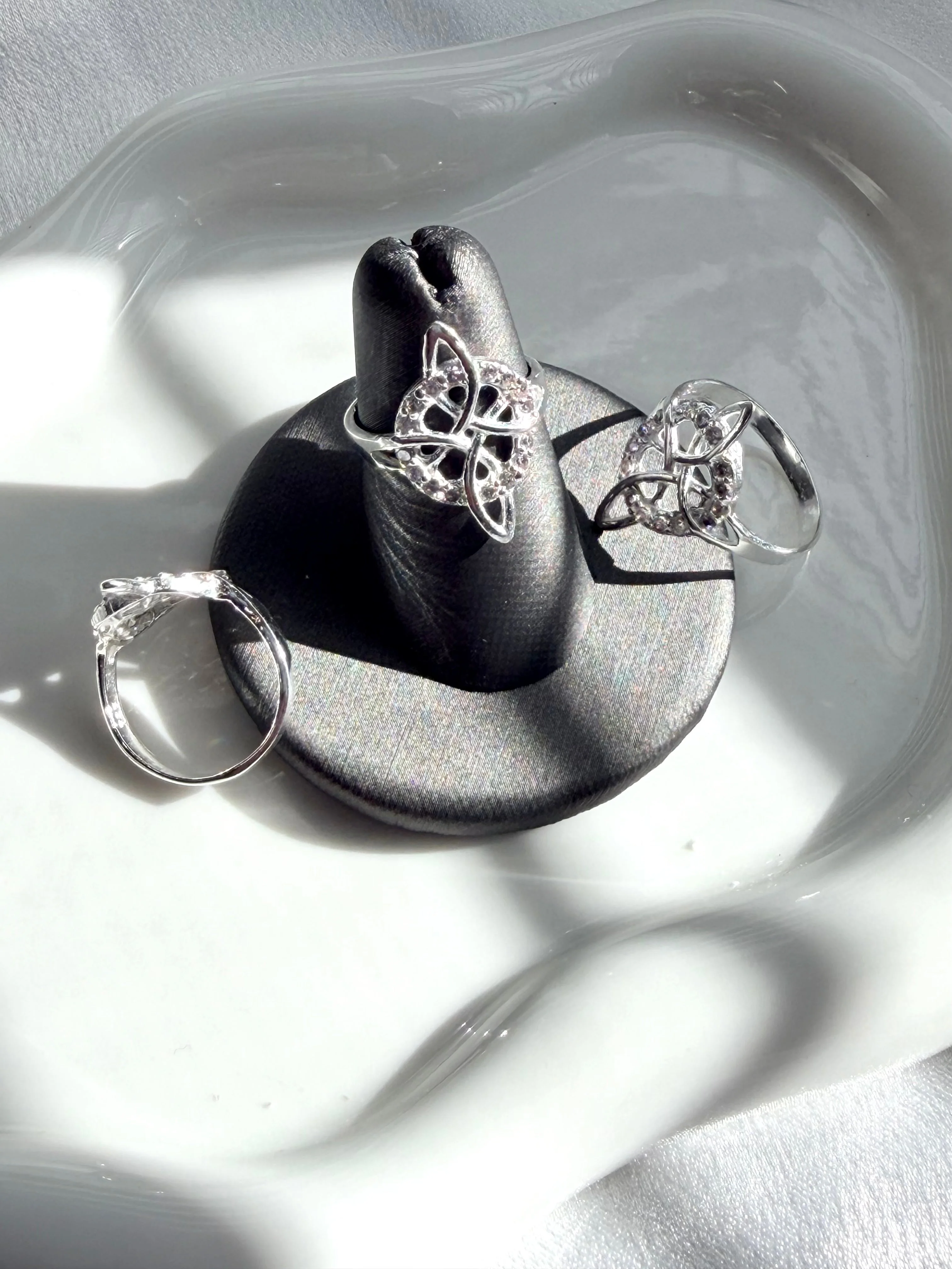 Silver 925 Witch Knot Ring Protection Ring - Anillo de Plata 925 - Image 2