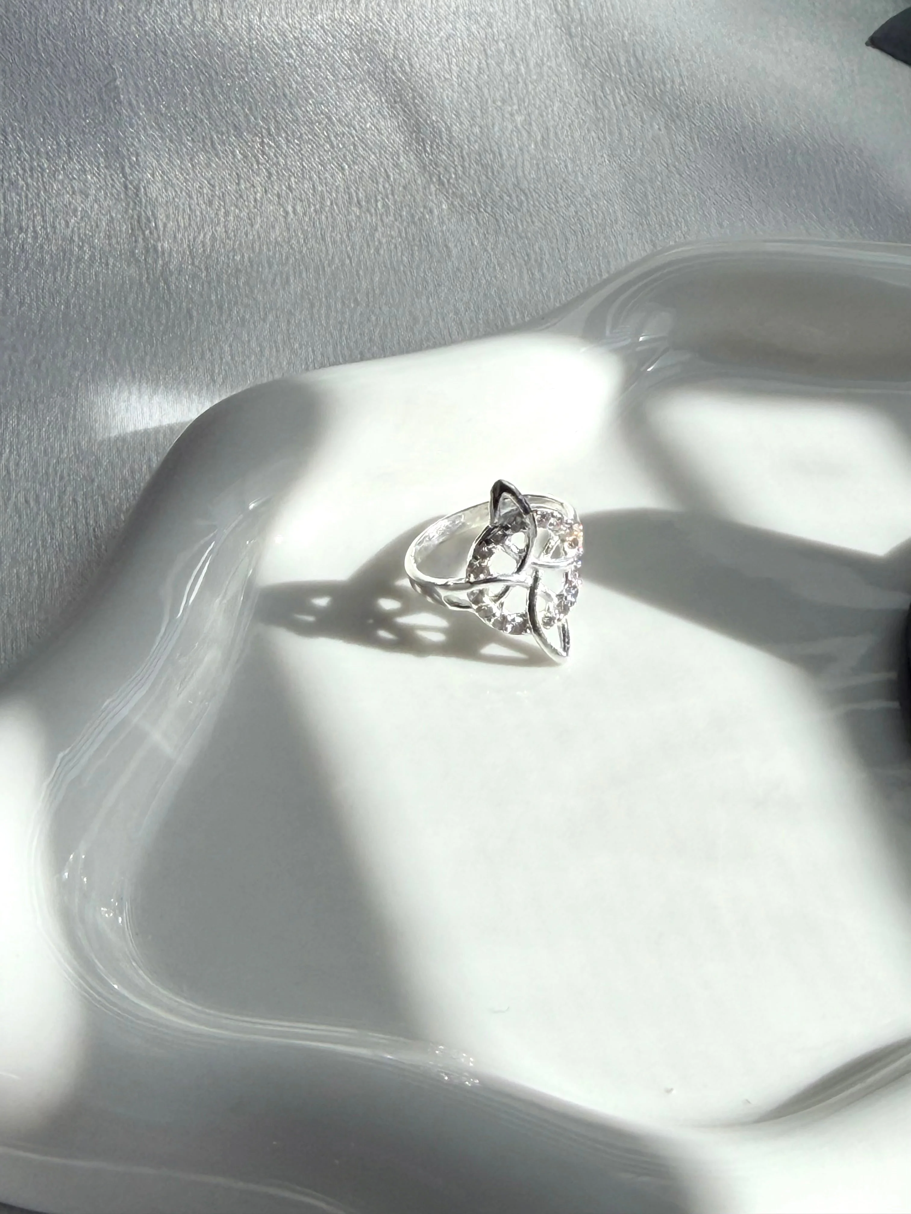 Silver 925 Witch Knot Ring Protection Ring - Anillo de Plata 925 - Image 3