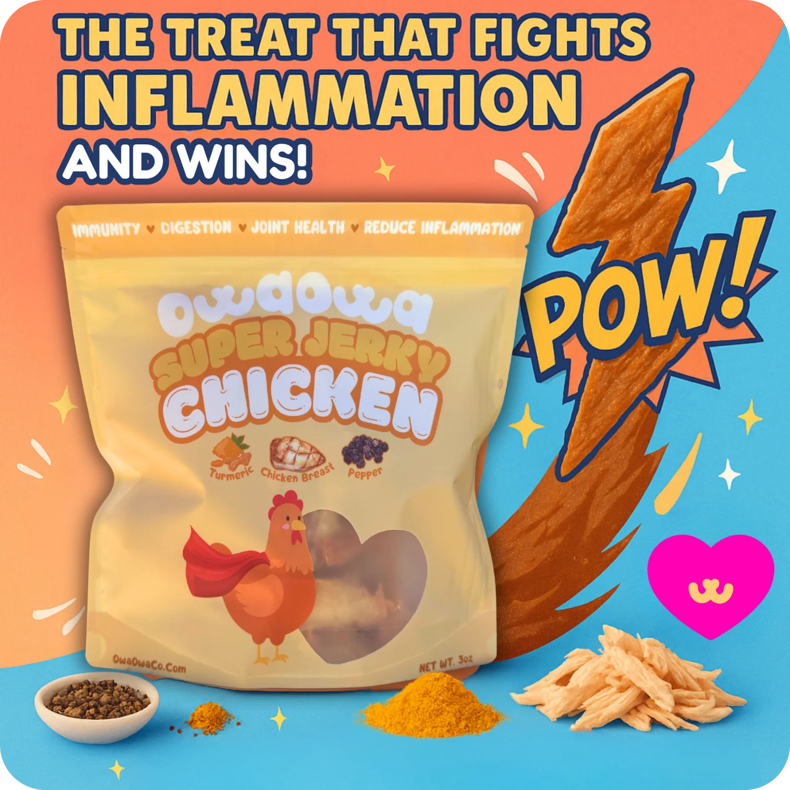 Super Chicken Jerky Treats for Dogs and cats