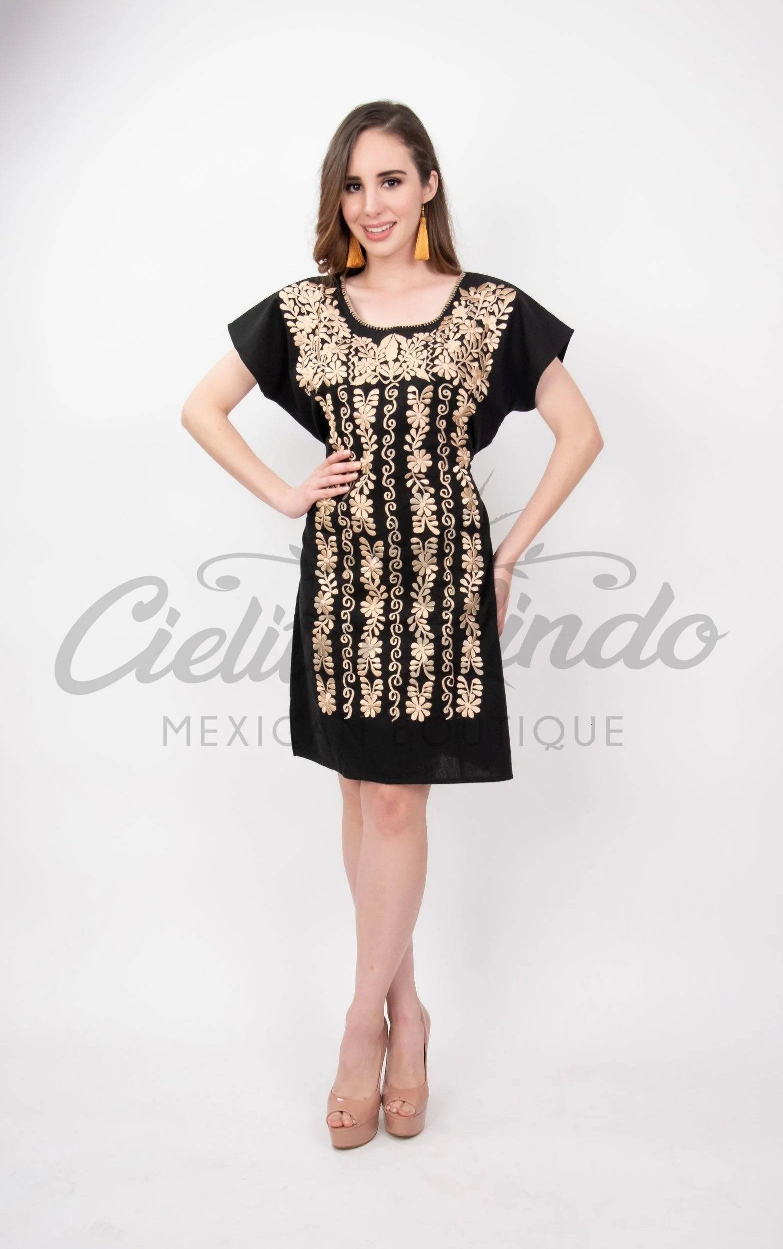 Susana Embroidered Mini Dress - Image 5