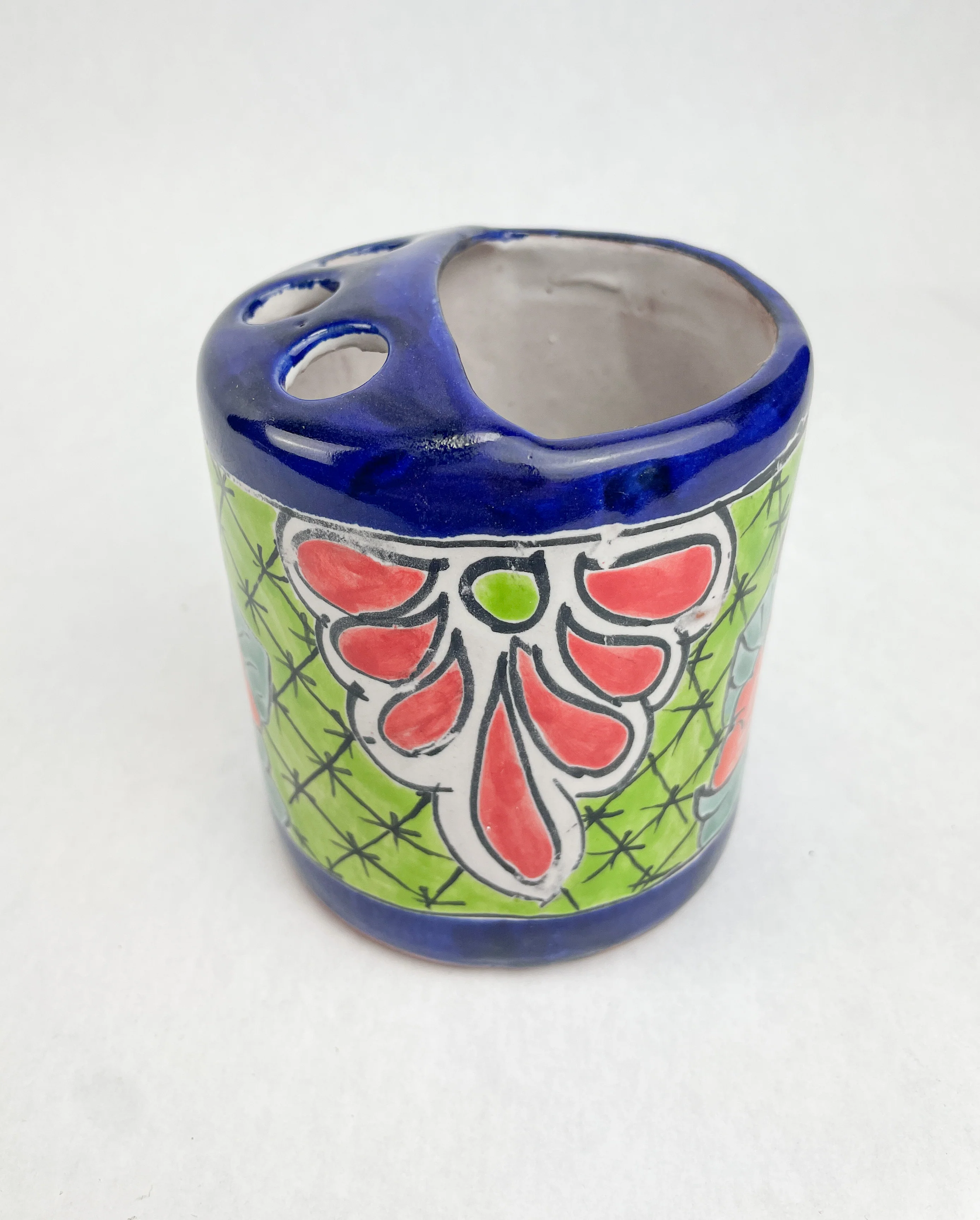 Talavera Bathroom Accessories Talavera Toothbrush Holder Colorful - Image 3