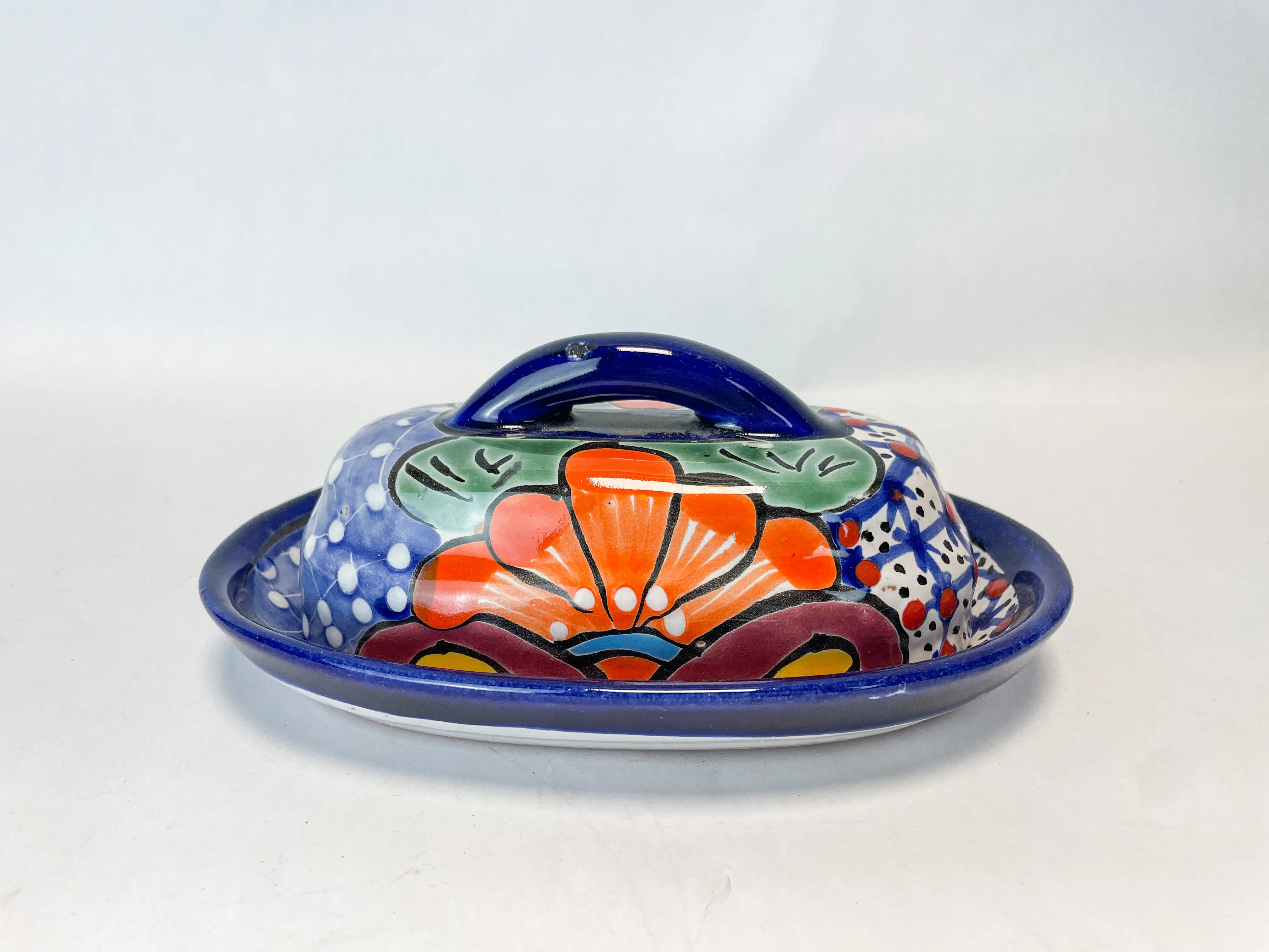 Talavera Butter Dish Mexican Butter Dish Butter Holder Mexican Pottery Talavera pottery - Image 3