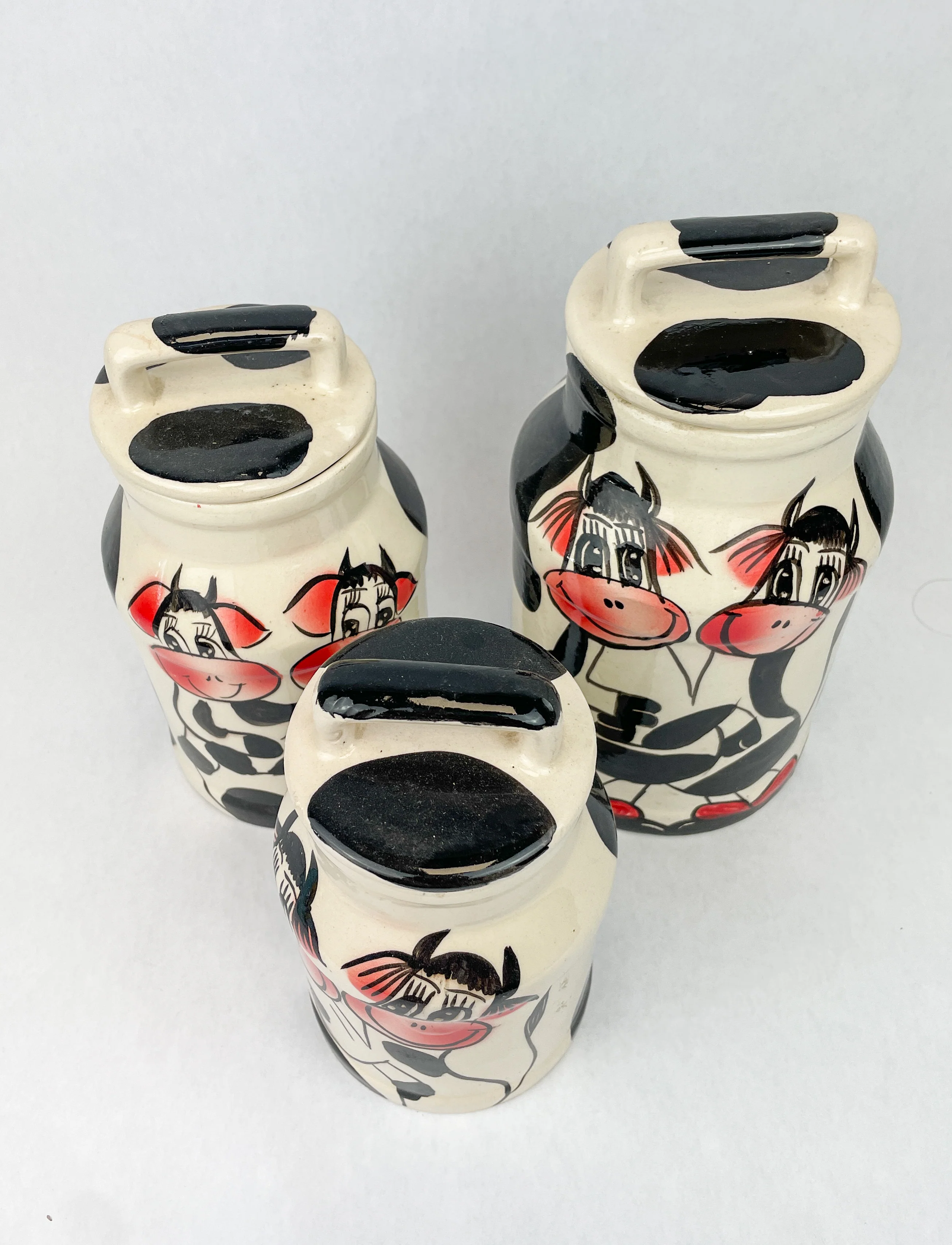 Talavera Canister Set 3 Pc Kitchen Canisters Cow Kitchen Decor - Image 5