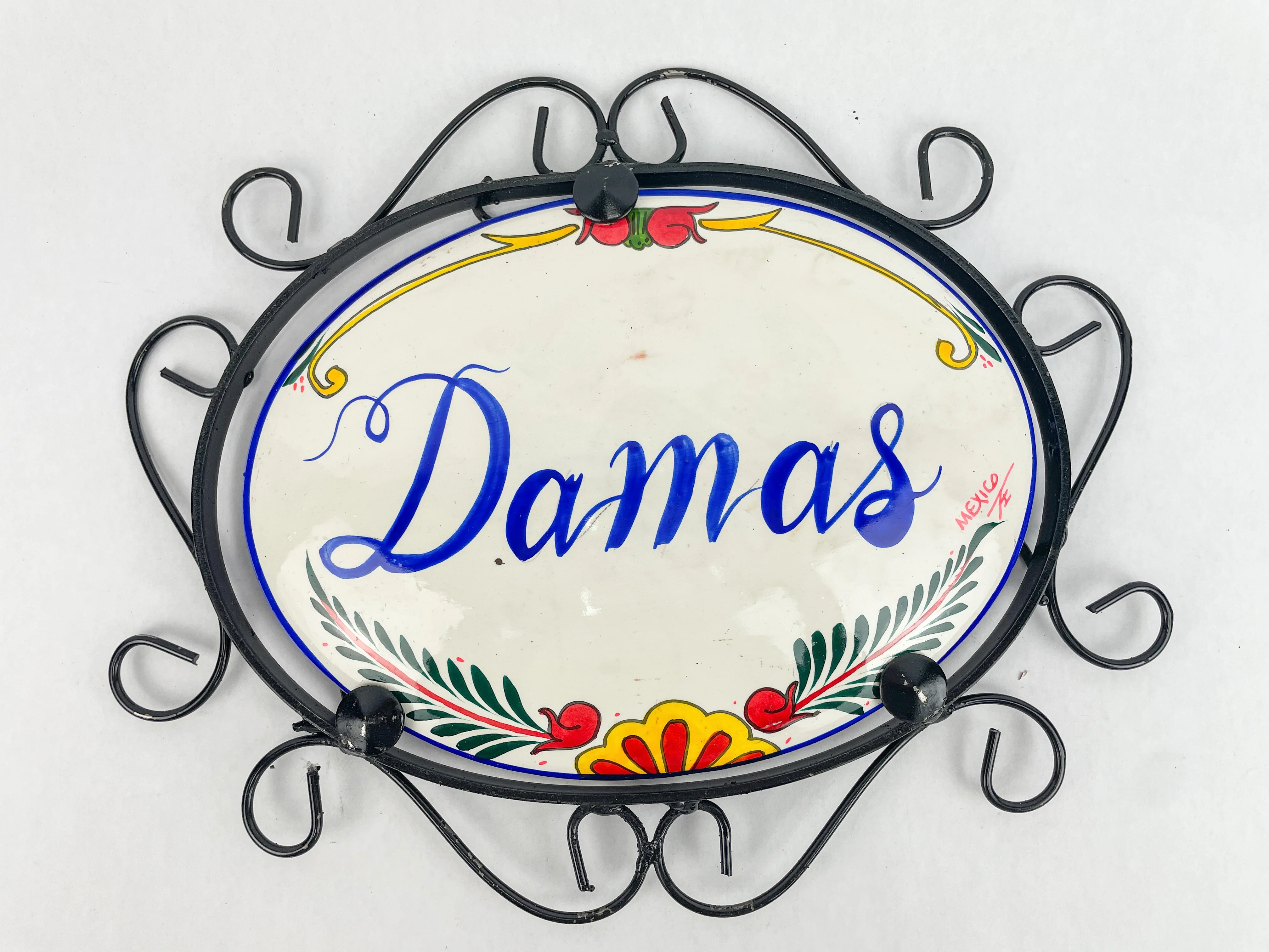 Talavera Wall Decor Mexican Ceramic Wall Art With Metal 13 15 Inches Welcome Bienvenidos Colorful - Image 13