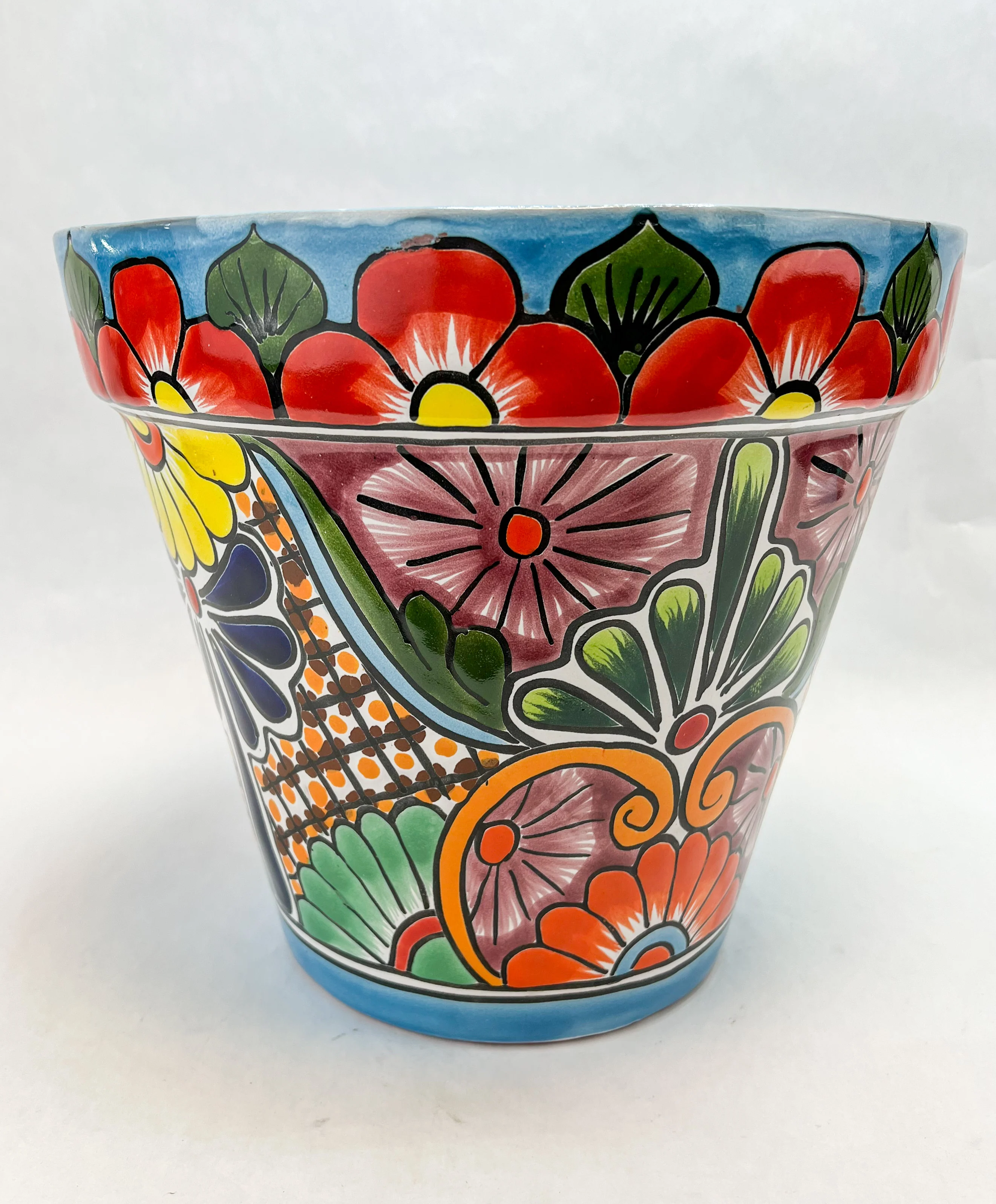 Talavera Planter Flower Pot - Maceta Grande - Image 4
