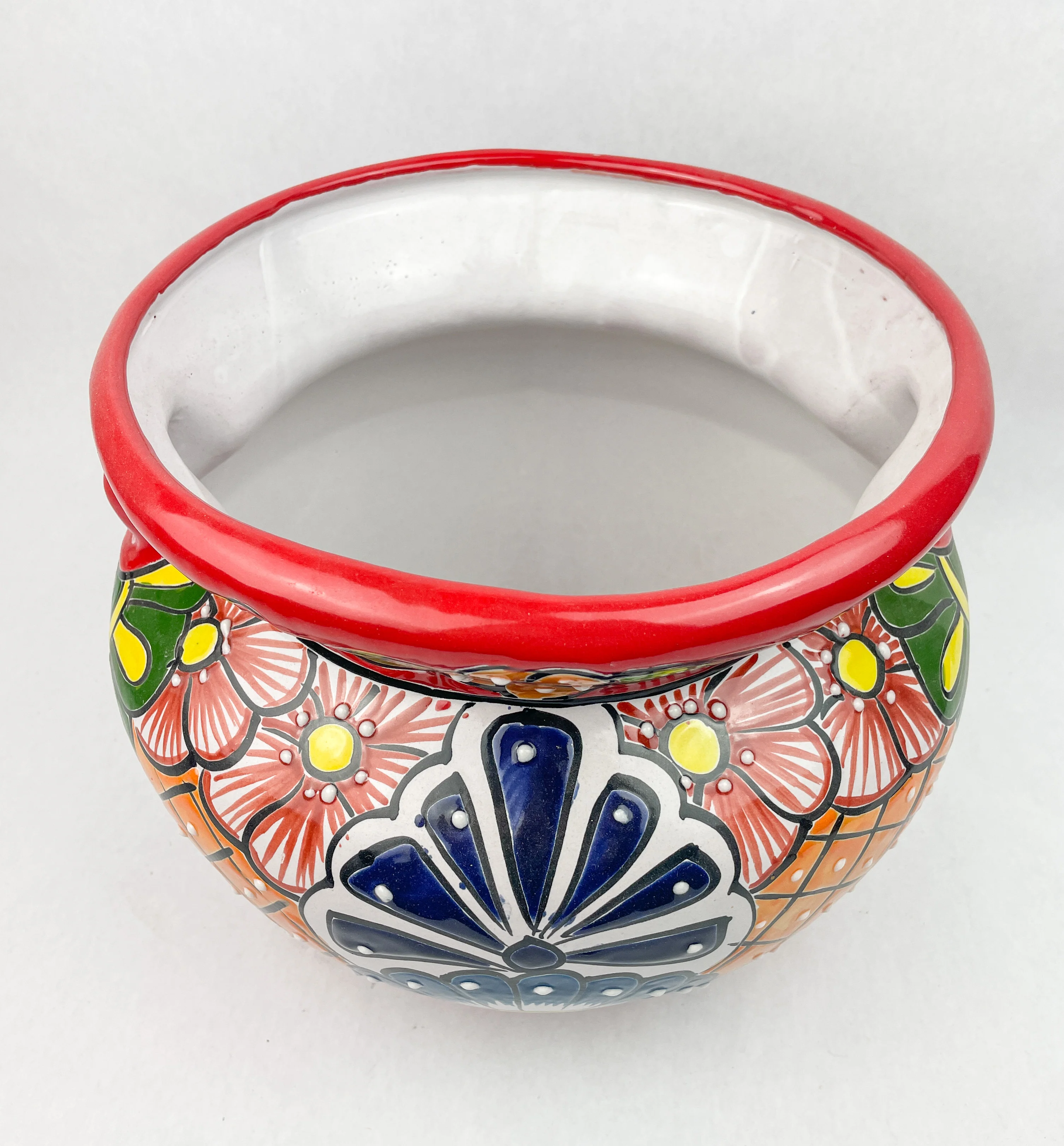 Talavera Flower Pots 10 Inches Talavera pottery Michoacana Planter - Image 3
