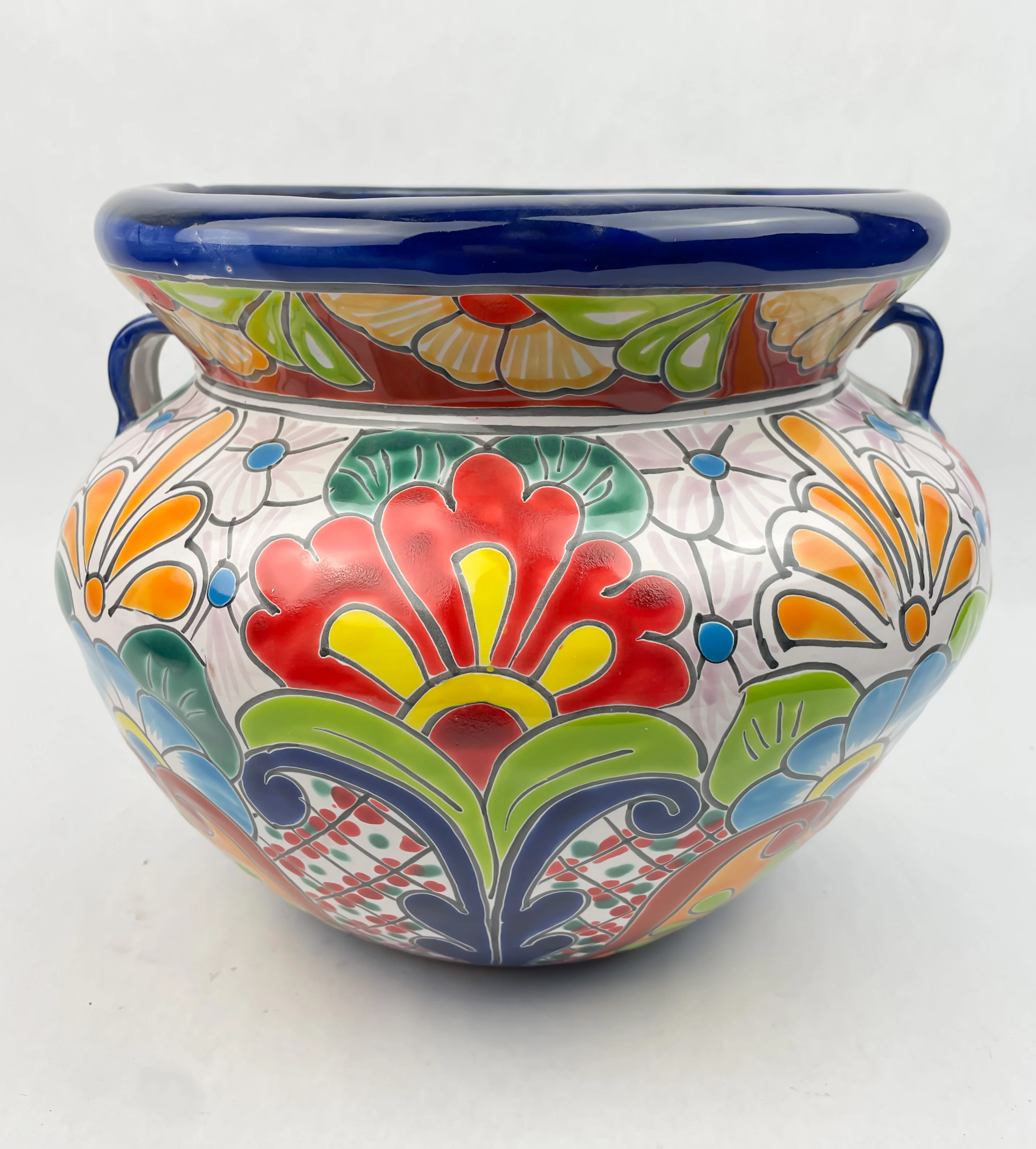 Talavera Flower Pots 10 Inches Talavera pottery Michoacana Planter - Image 7