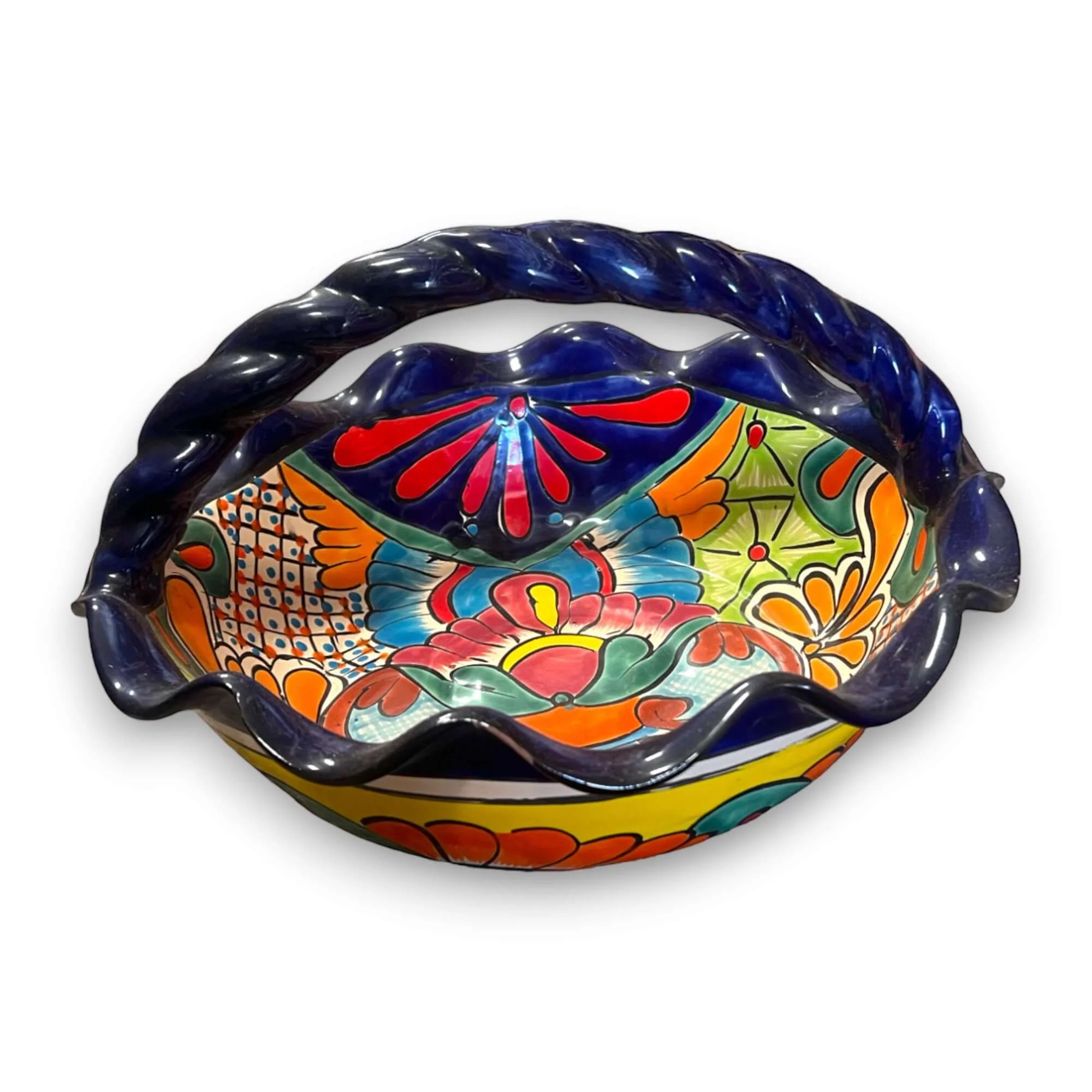 Talavera Fruit Basket | Colorful Hand-Painted Centerpiece - Image 7