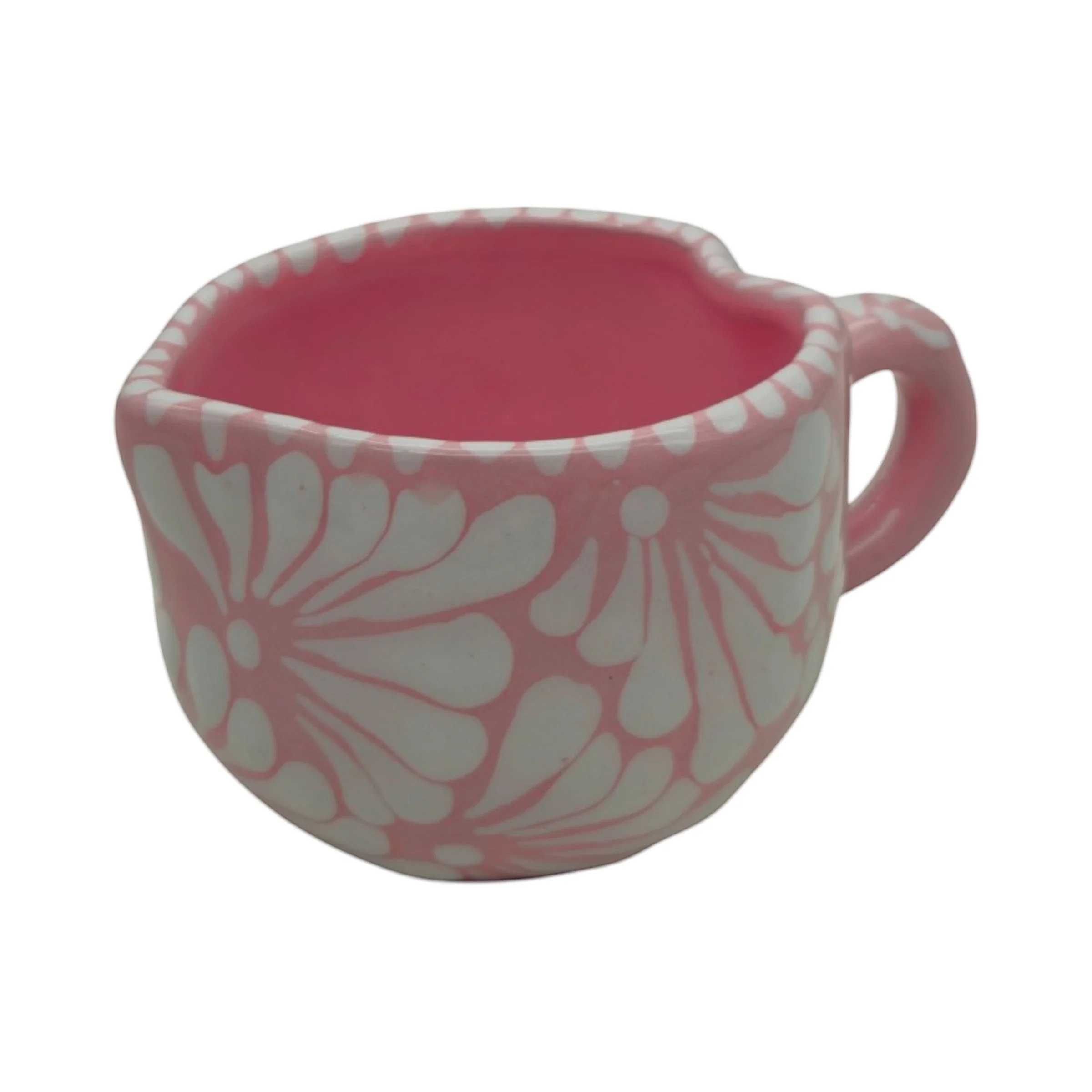 Talavera Heart Mug | Hand-Painted Pink Mexican Coffee Cup - Image 8