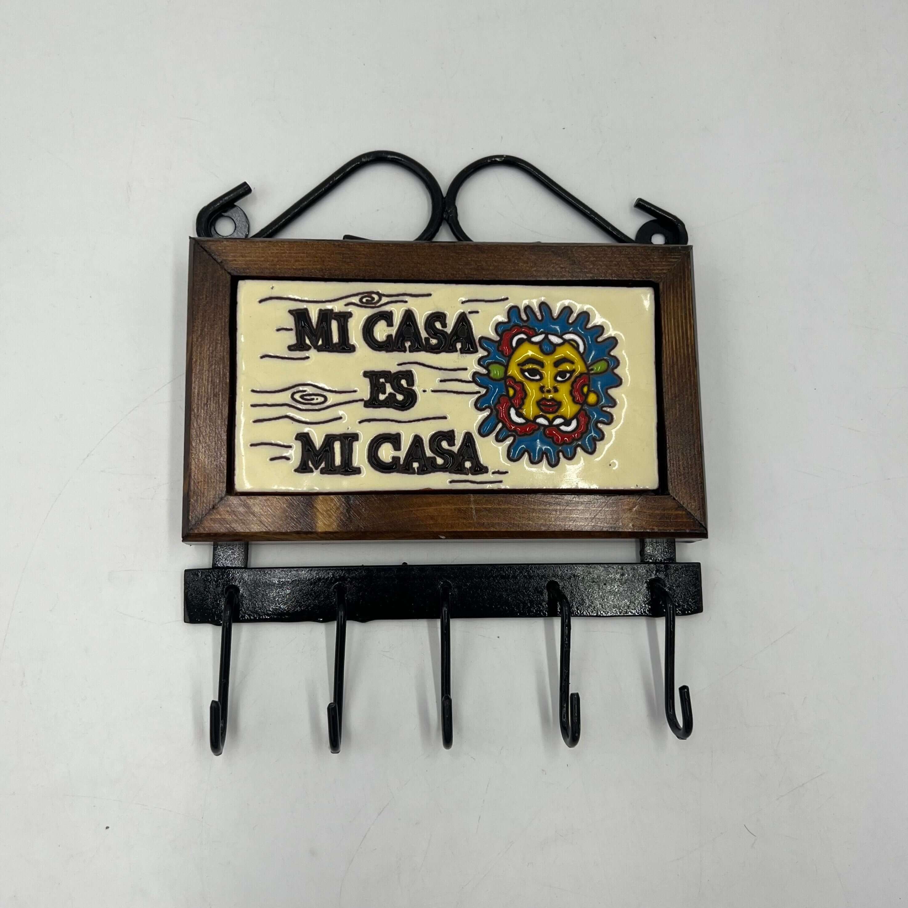 Talavera Key Holder | Handmade Mexican Wall Hook - Image 6