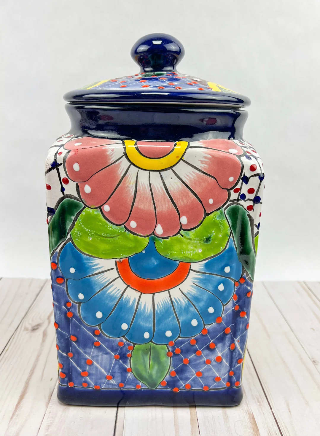 Talavera Large Canister Large Containers Cookie Jar Sugar Rice - Image 3