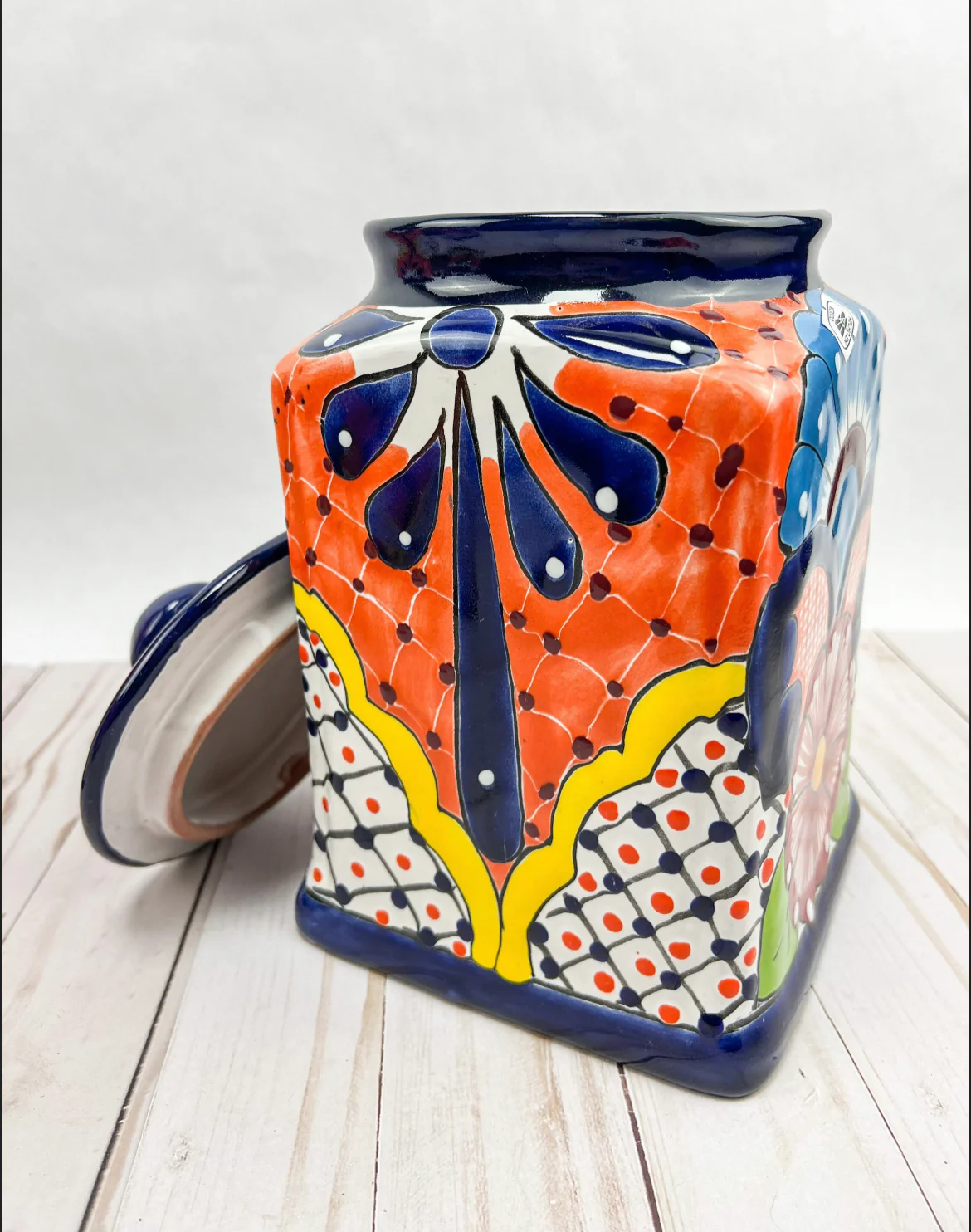 Talavera Large Canister Large Containers Cookie Jar Sugar Rice - Image 5