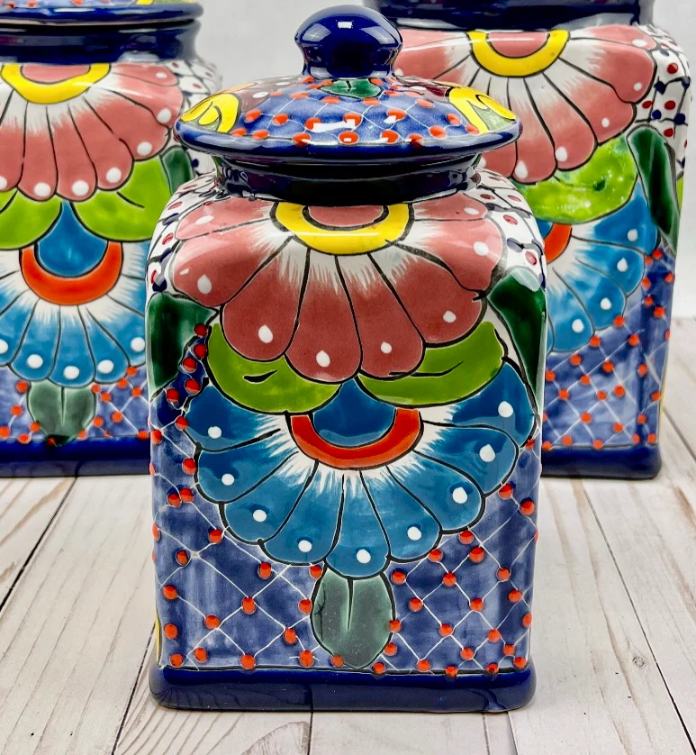 Talavera Large Canister Large Containers Cookie Jar Sugar Rice - Image 7