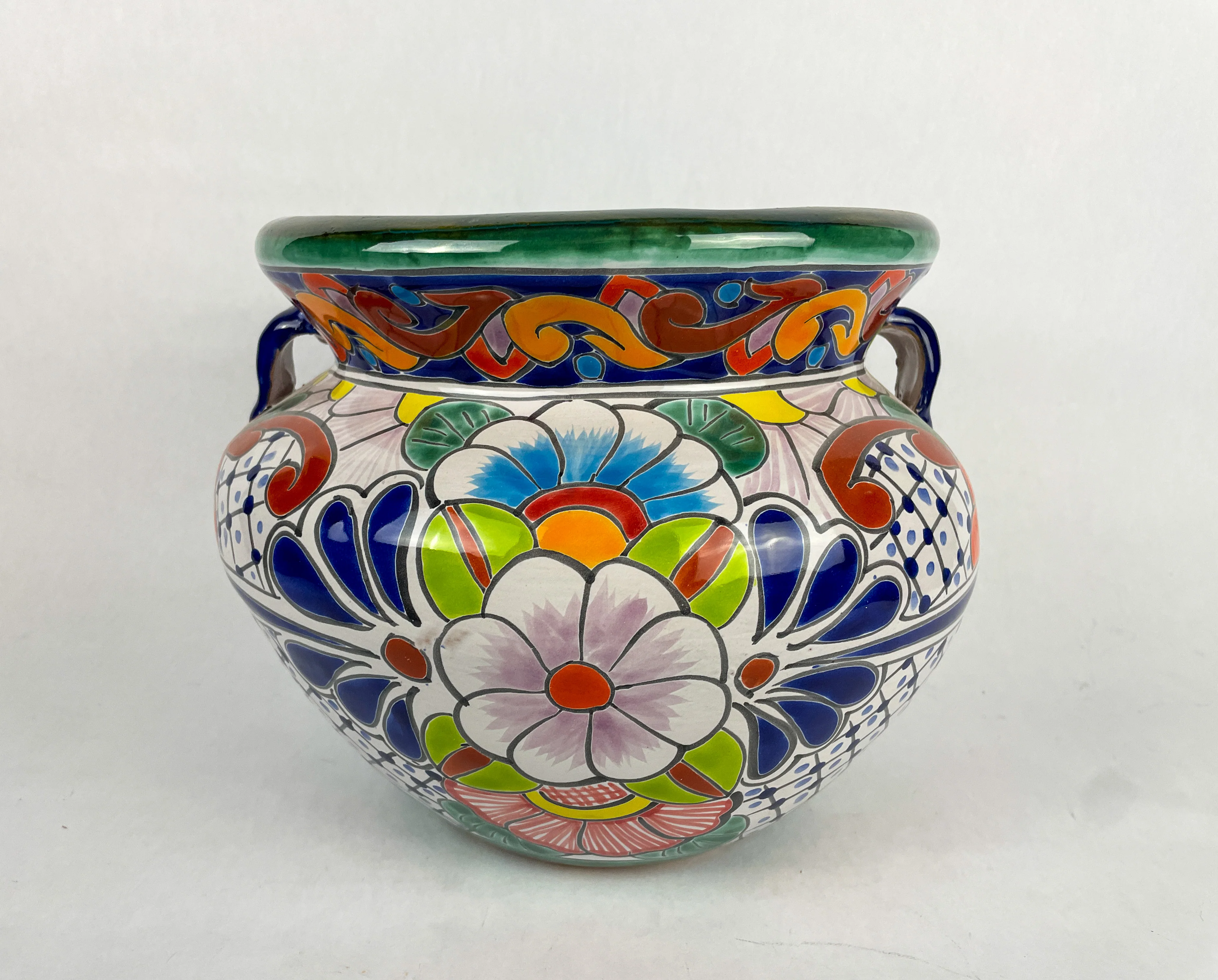 Mexican Planter Large Talavera Planter 13 Inches - Image 11