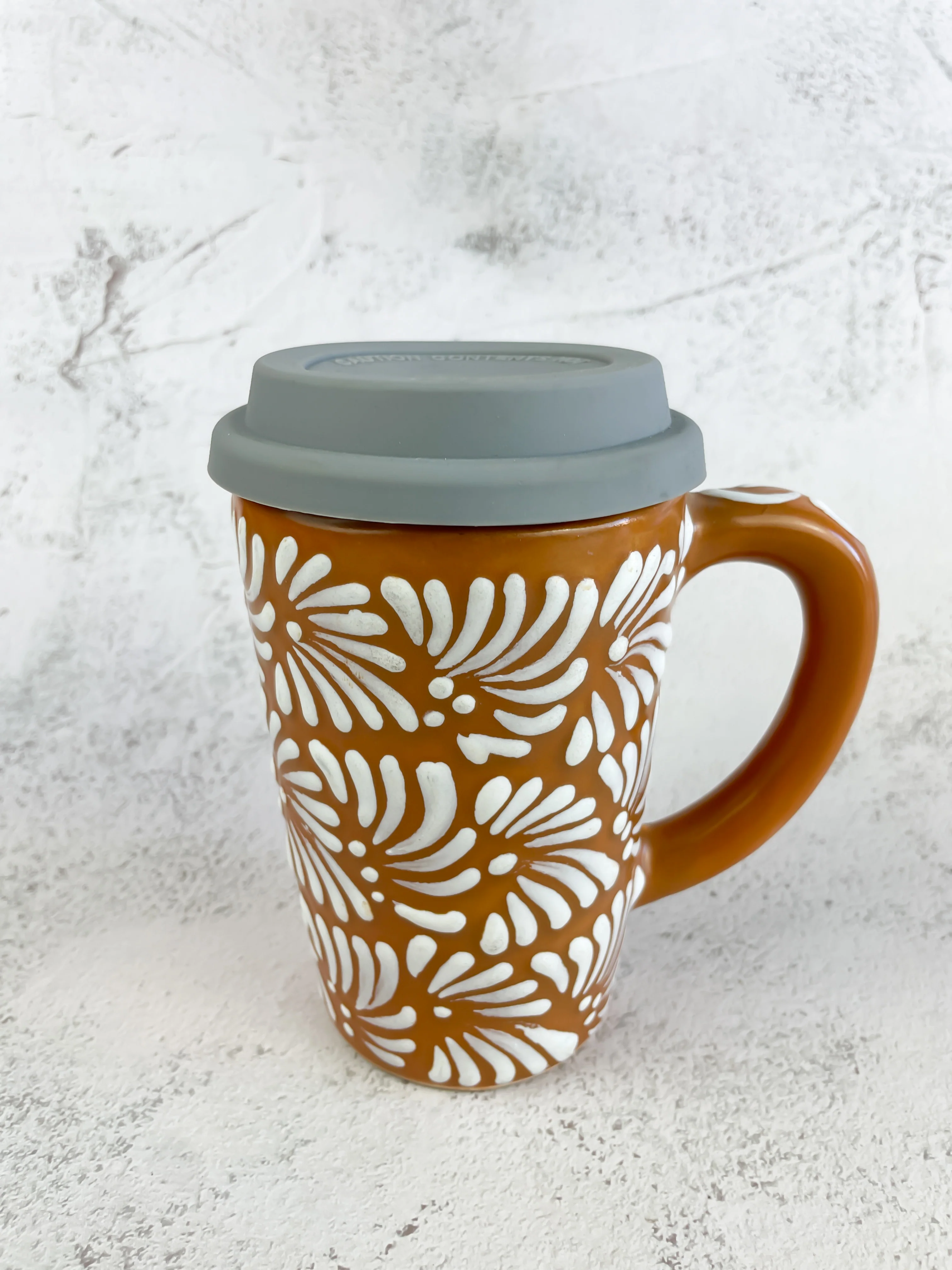 Talavera Coffee Tumbler With Lid - Termo Para Cafe - Image 2