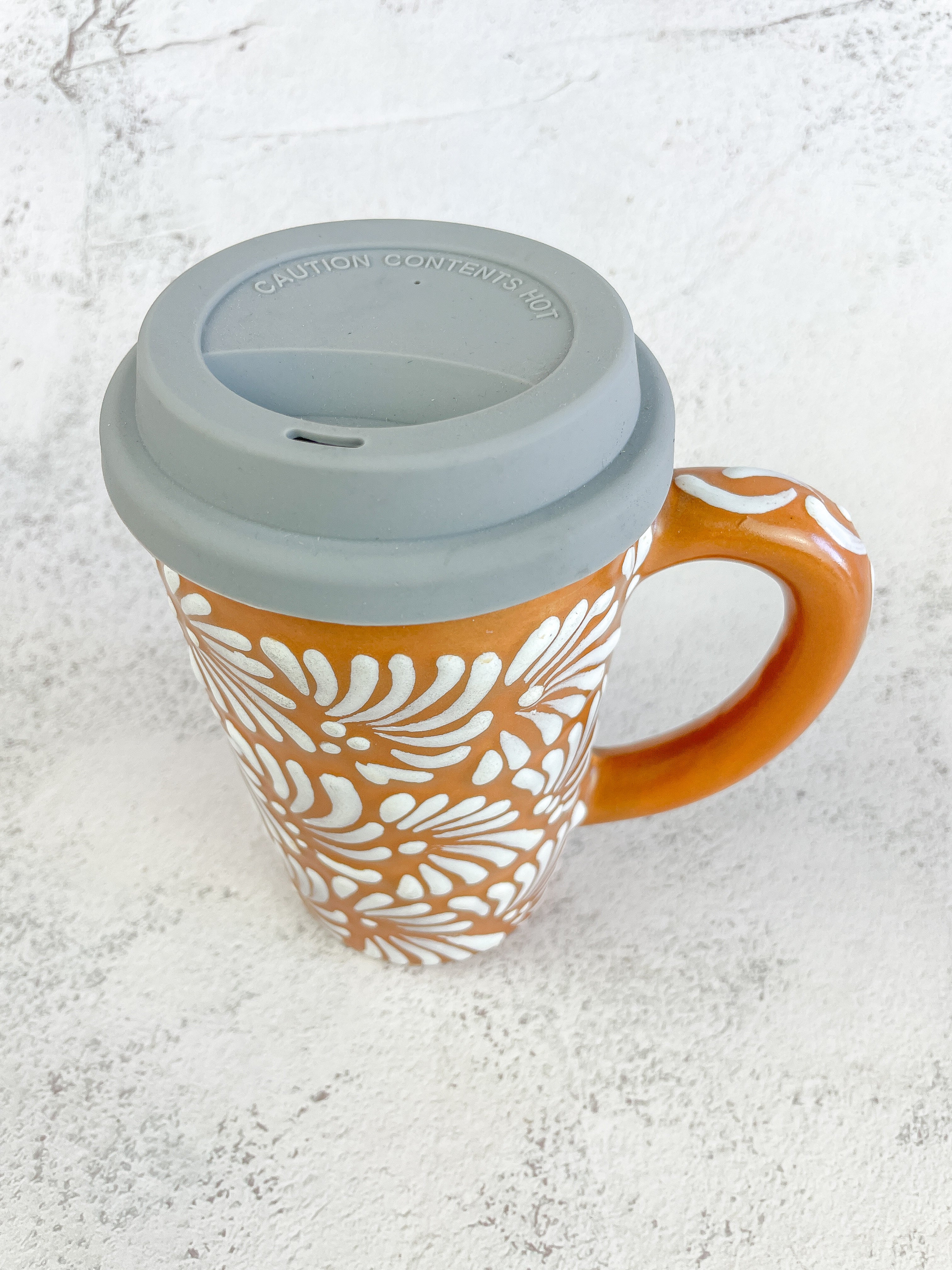 Talavera Coffee Tumbler With Lid - Termo Para Cafe - Image 4