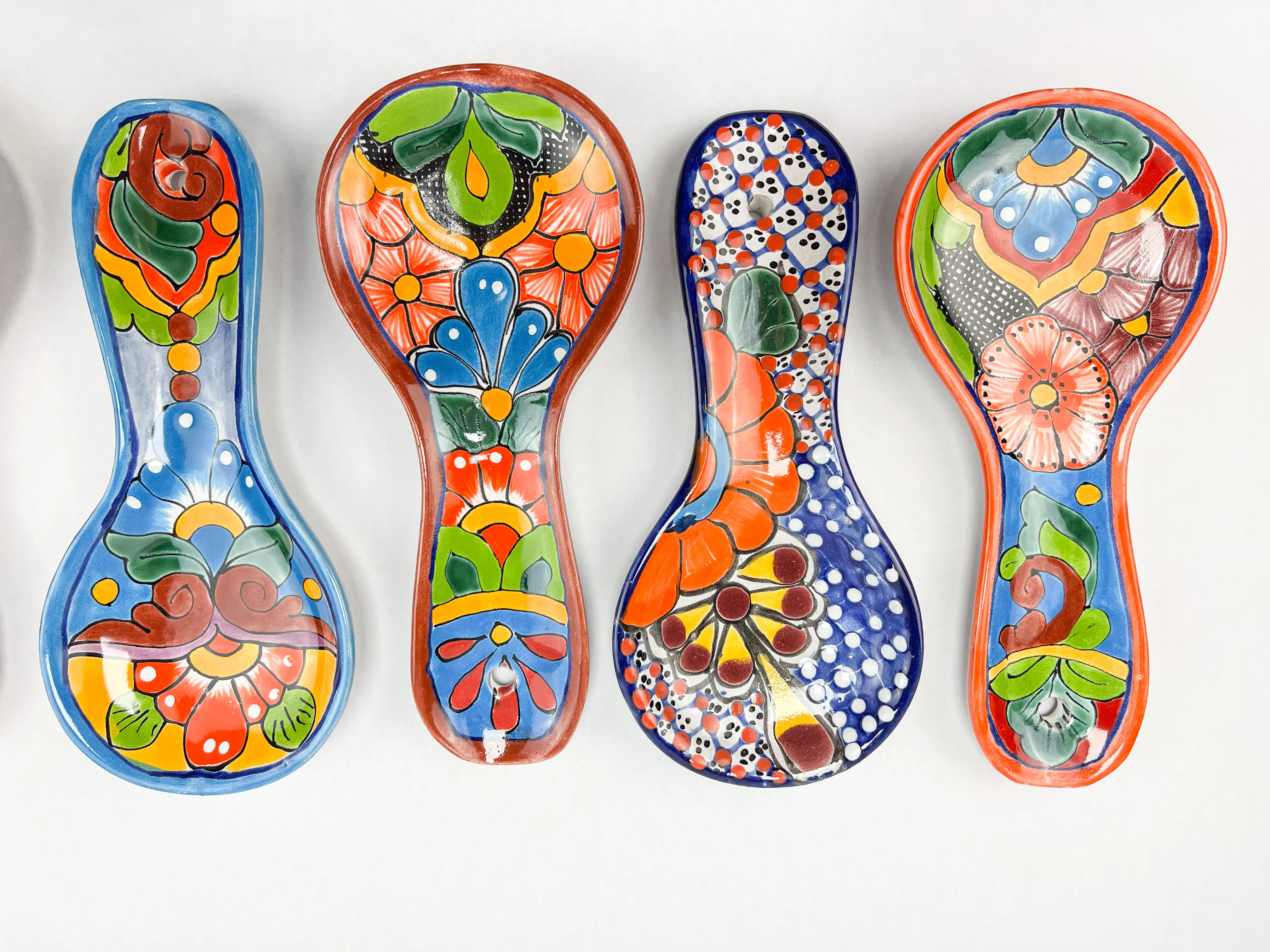 Talavera Spoon Rest 10” Multicolor Beautiful Design Hand Painted Wall Decoration Kitchen - Image 4