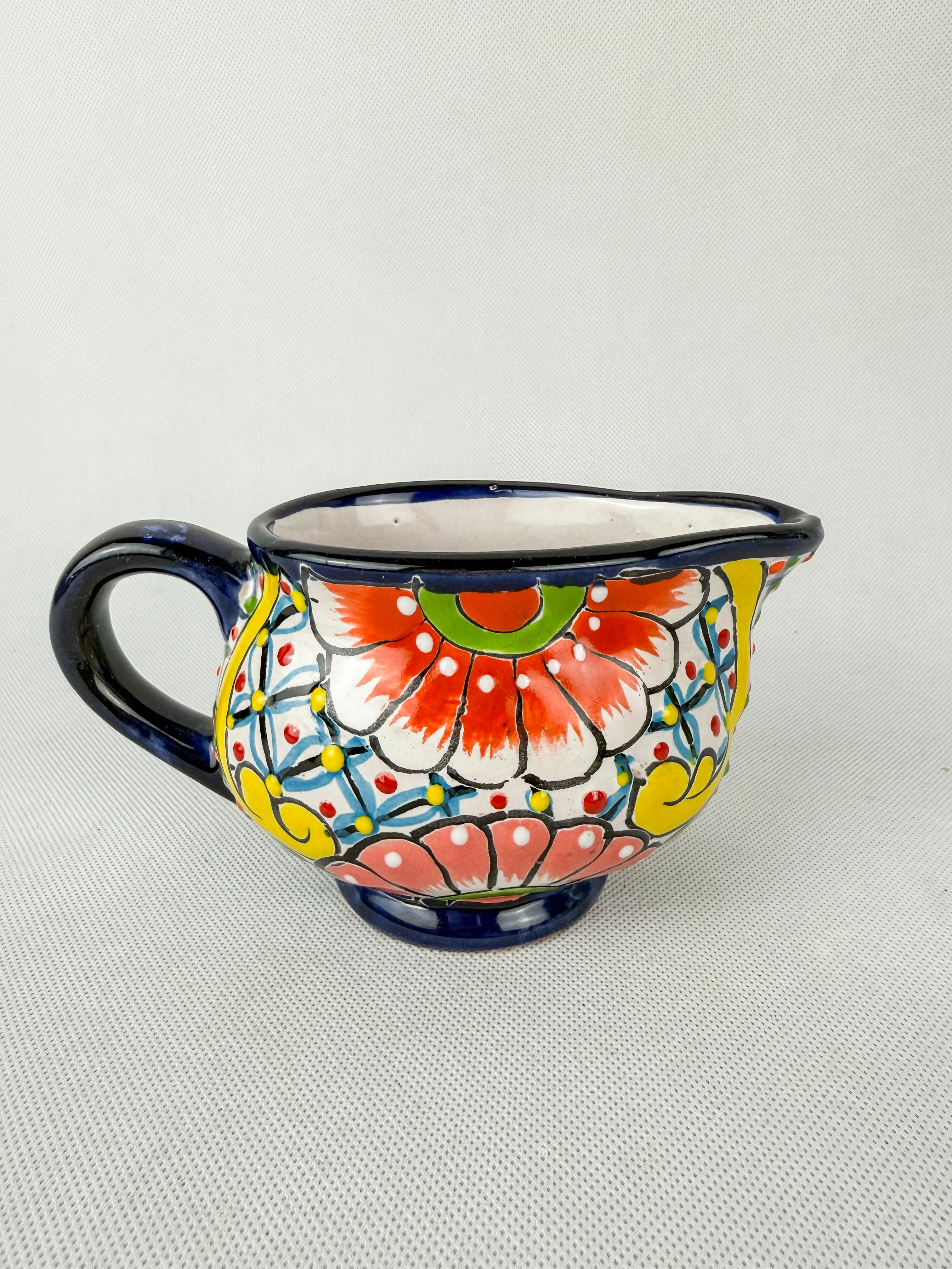 Talavera Pottery Gravy Boat Mexican Talavera Pottery Authentic Talavera Pottery Blue Colorful - Image 3