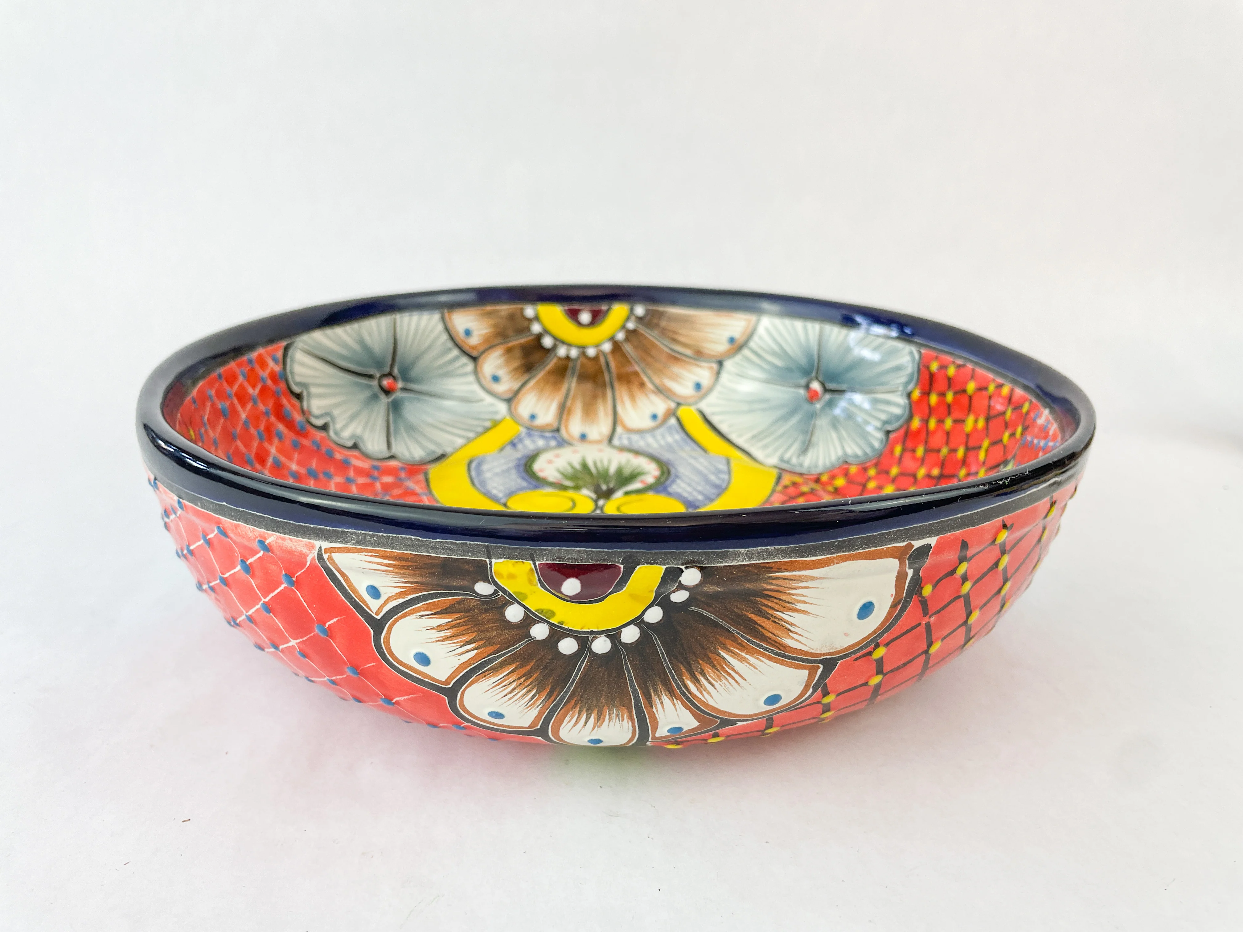 Talavera Serving Bowl Serving Tray Mexican Colorful - Image 4