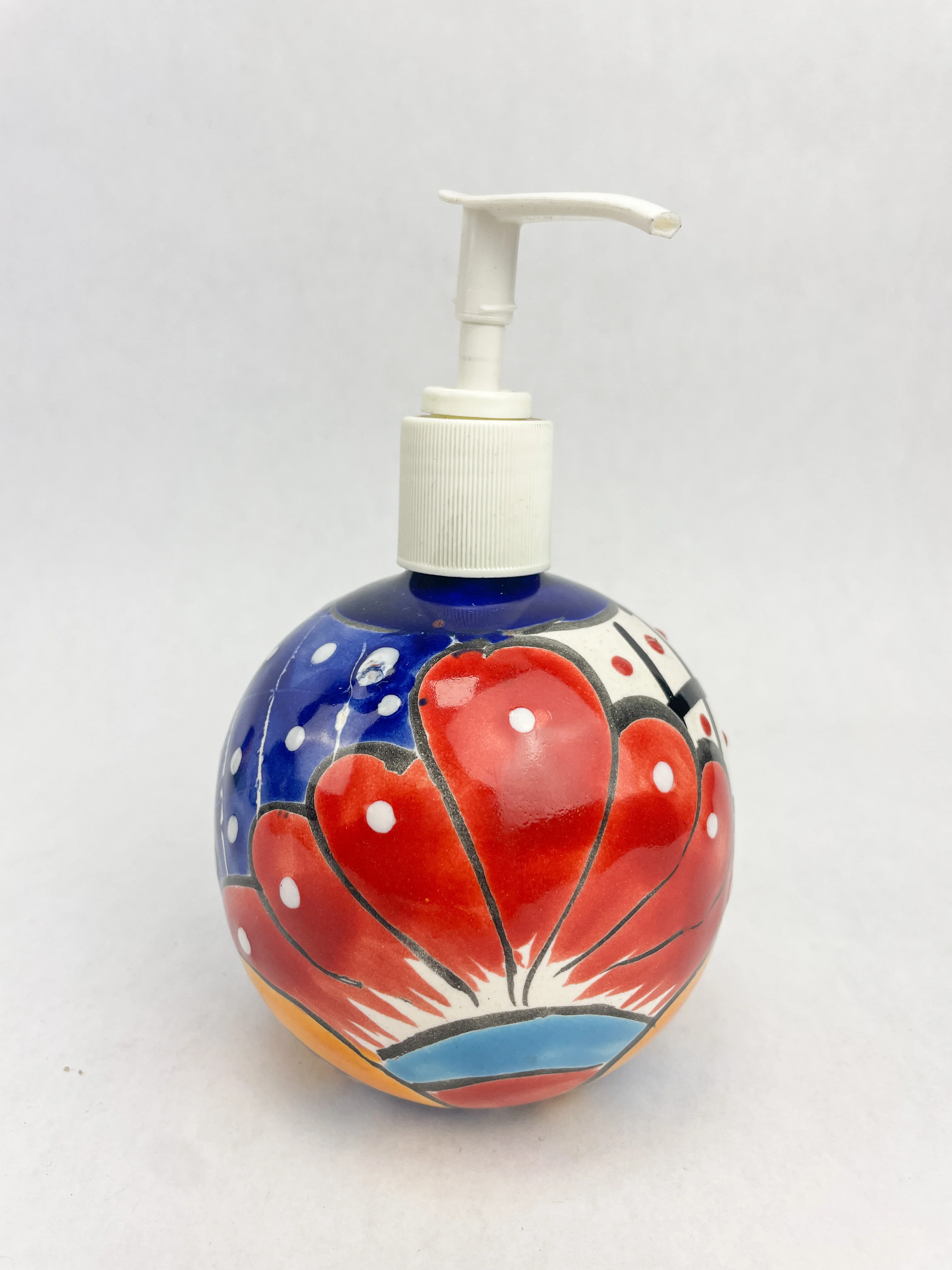 Talavera Soap Dispenser Lotion Dispenser Talavera Bathroom Accessories Jabonera Colorful - Image 3