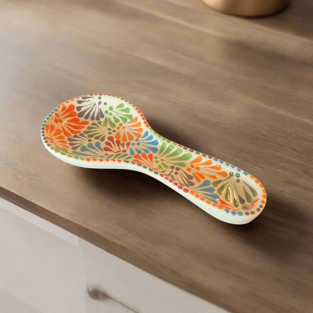 Talavera Spoon Rest | Handmade Mexican Puebla - Image 2
