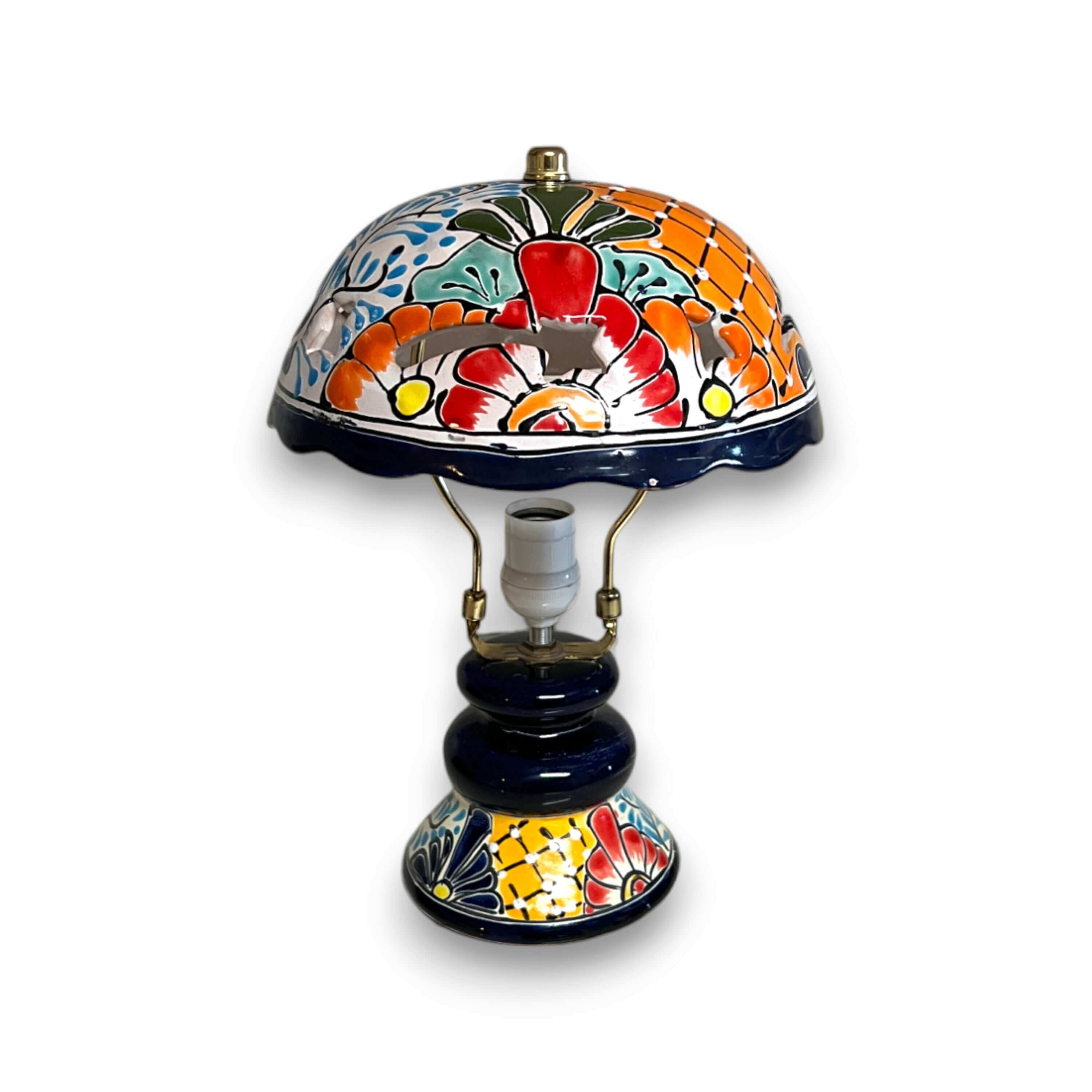 Talavera Table Lamp | Colorful Hand-Painted Mexican Ceramic Light - Image 3