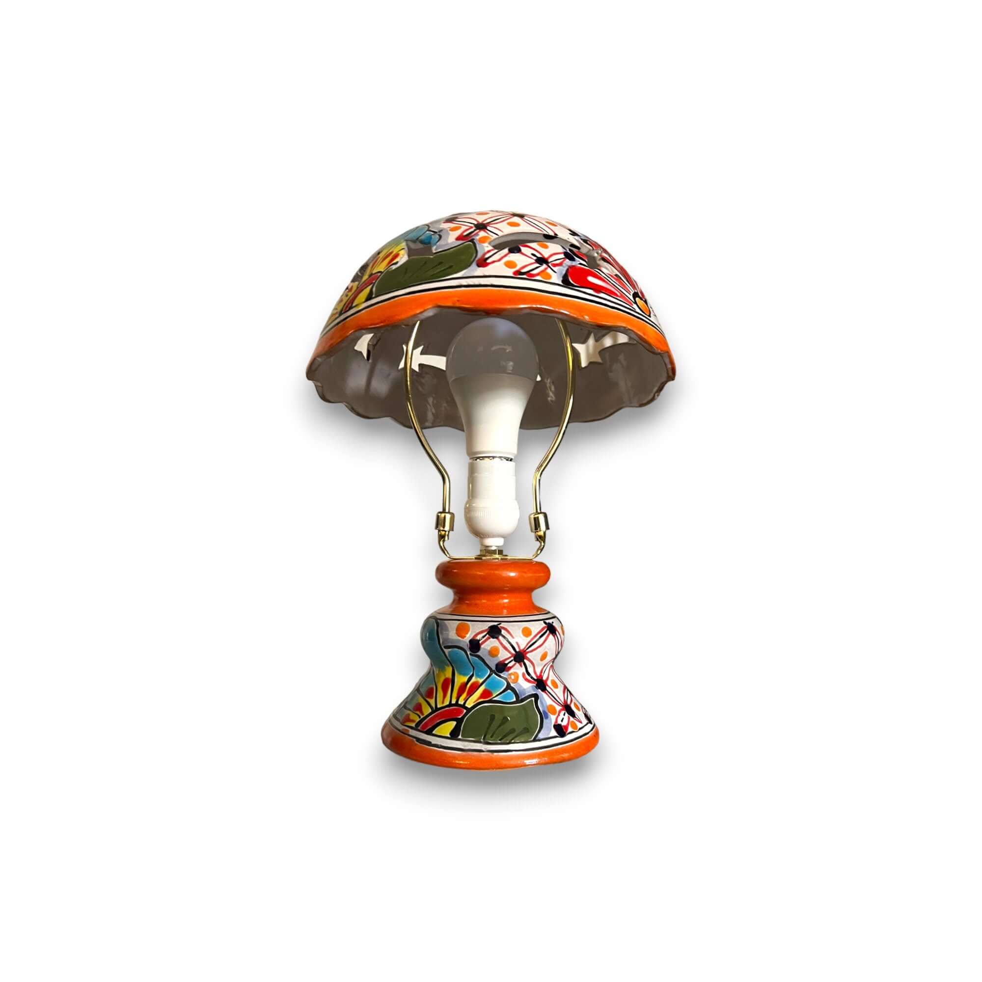 Talavera Table Lamp | Colorful Hand-Painted Mexican Ceramic Light - Image 4