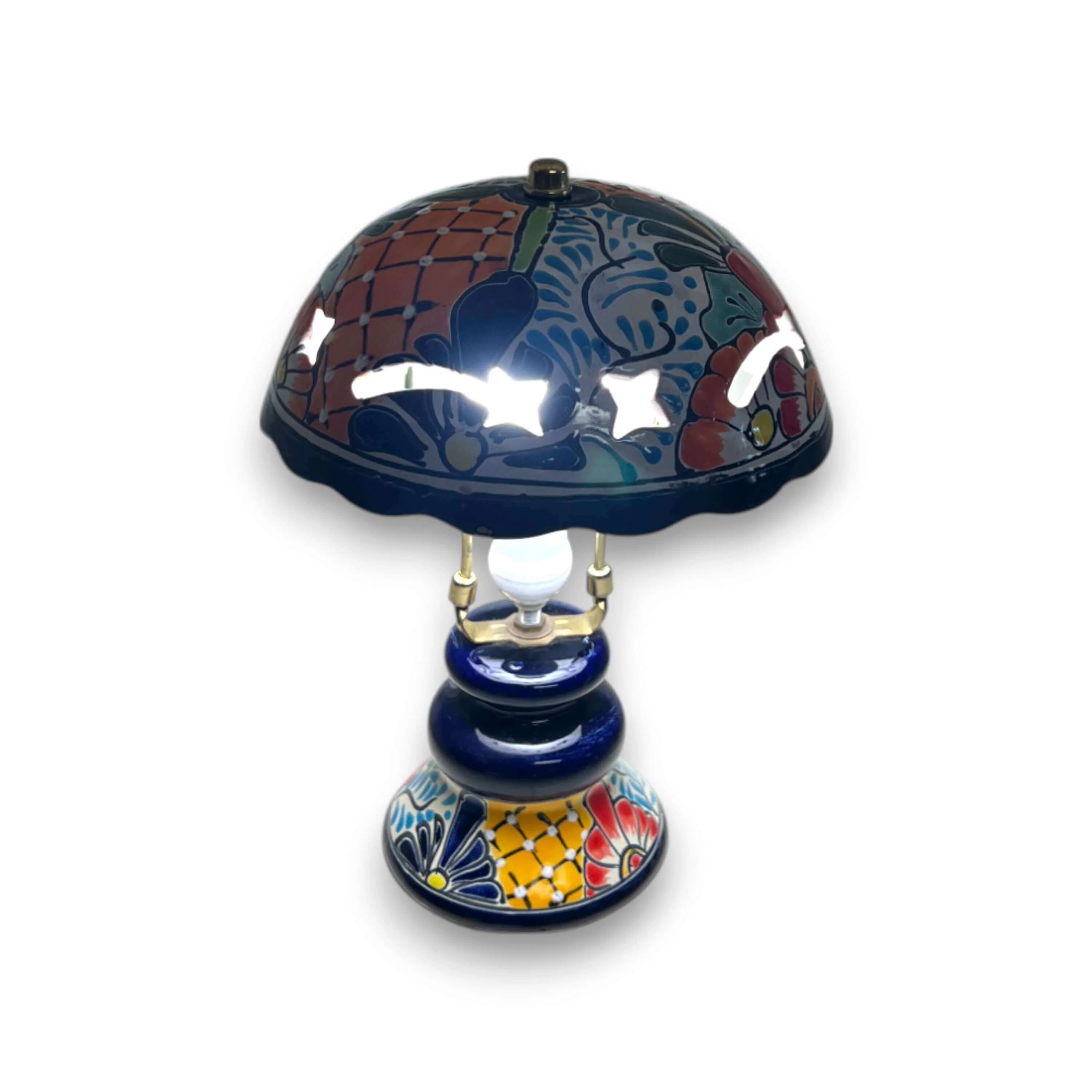 Talavera Table Lamp | Colorful Hand-Painted Mexican Ceramic Light - Image 5