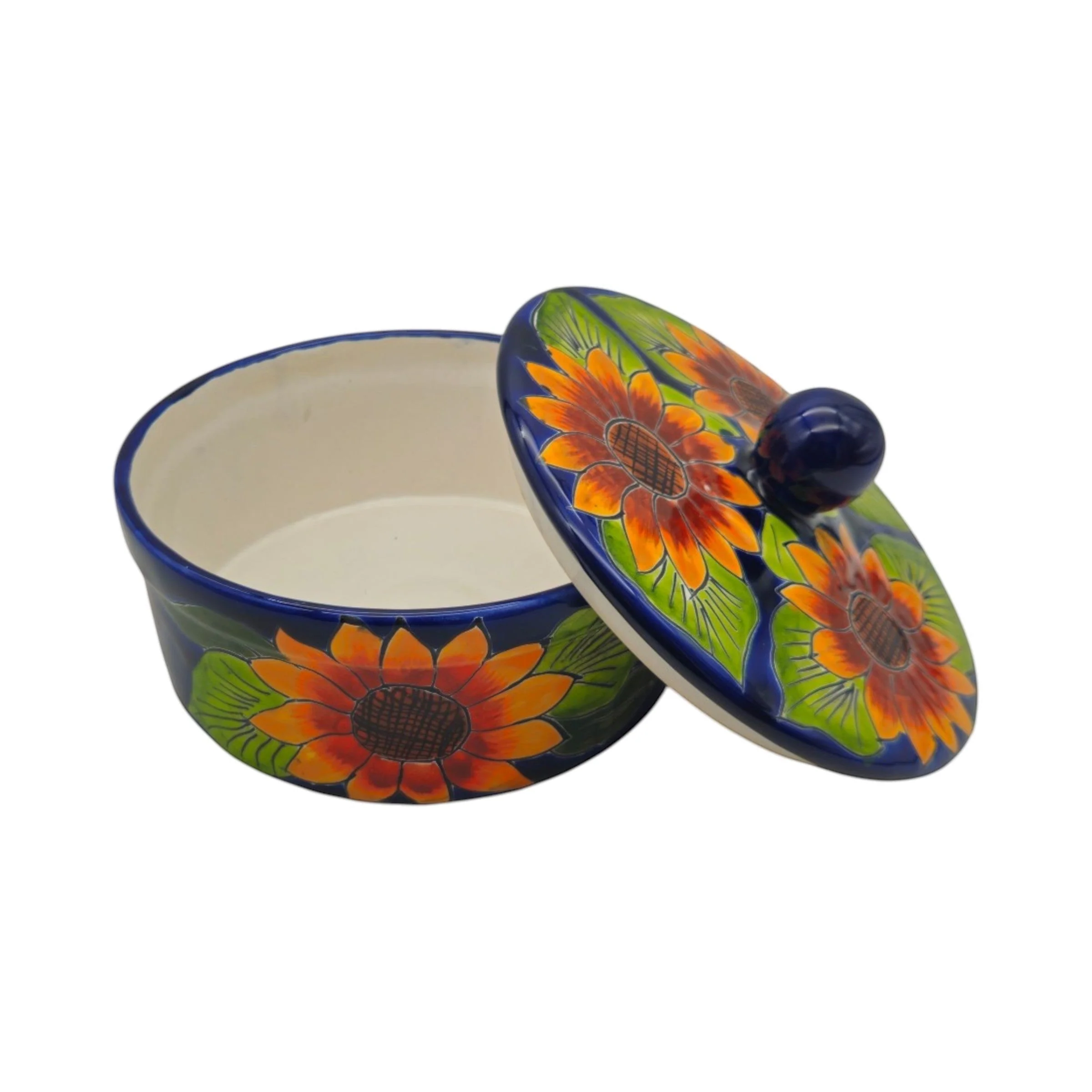 Talavera Tortilla Warmer Sunflower - Tortillero Girasol - Image 5