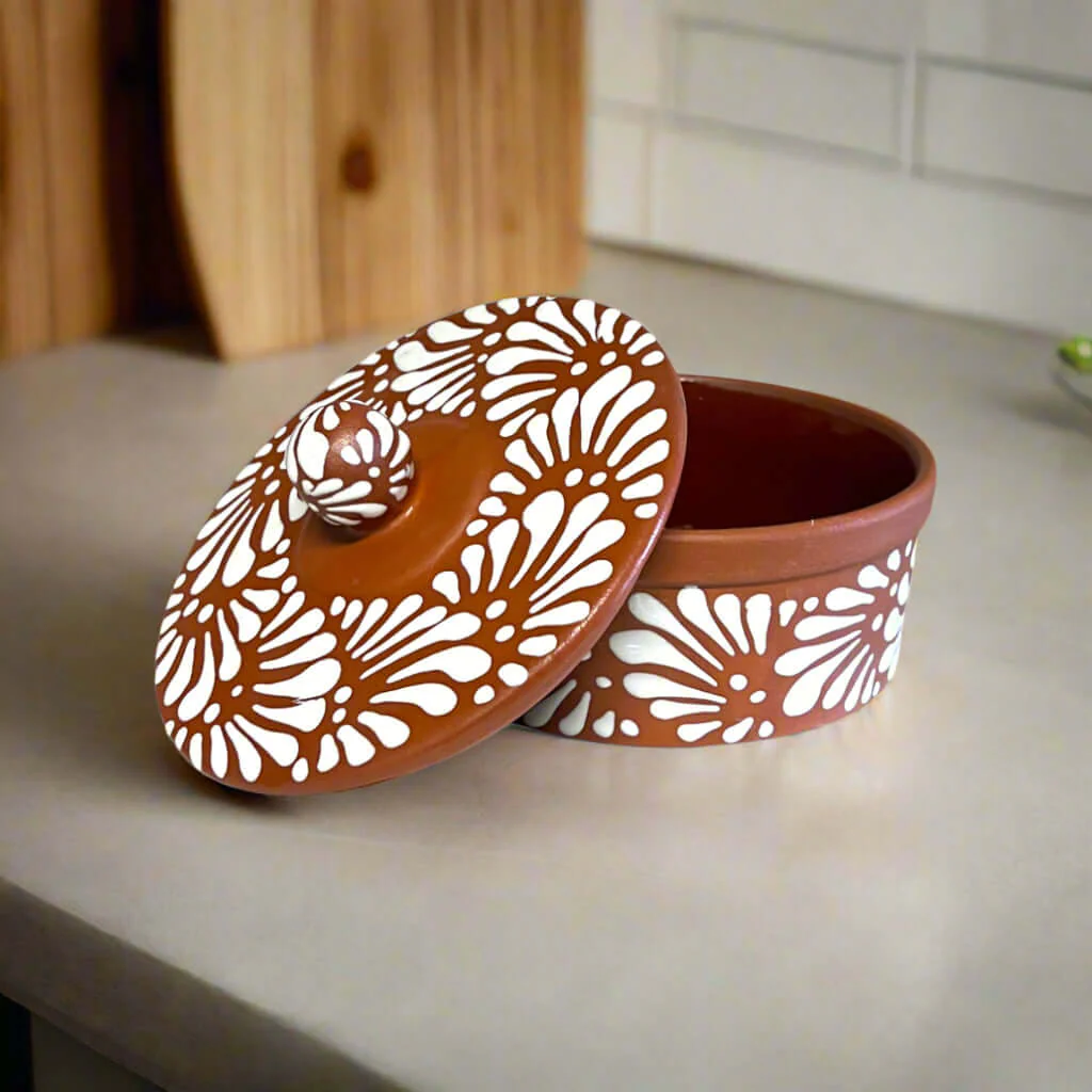 Talavera Tortilla Warmer Terracotta - Tortillero - Image 3