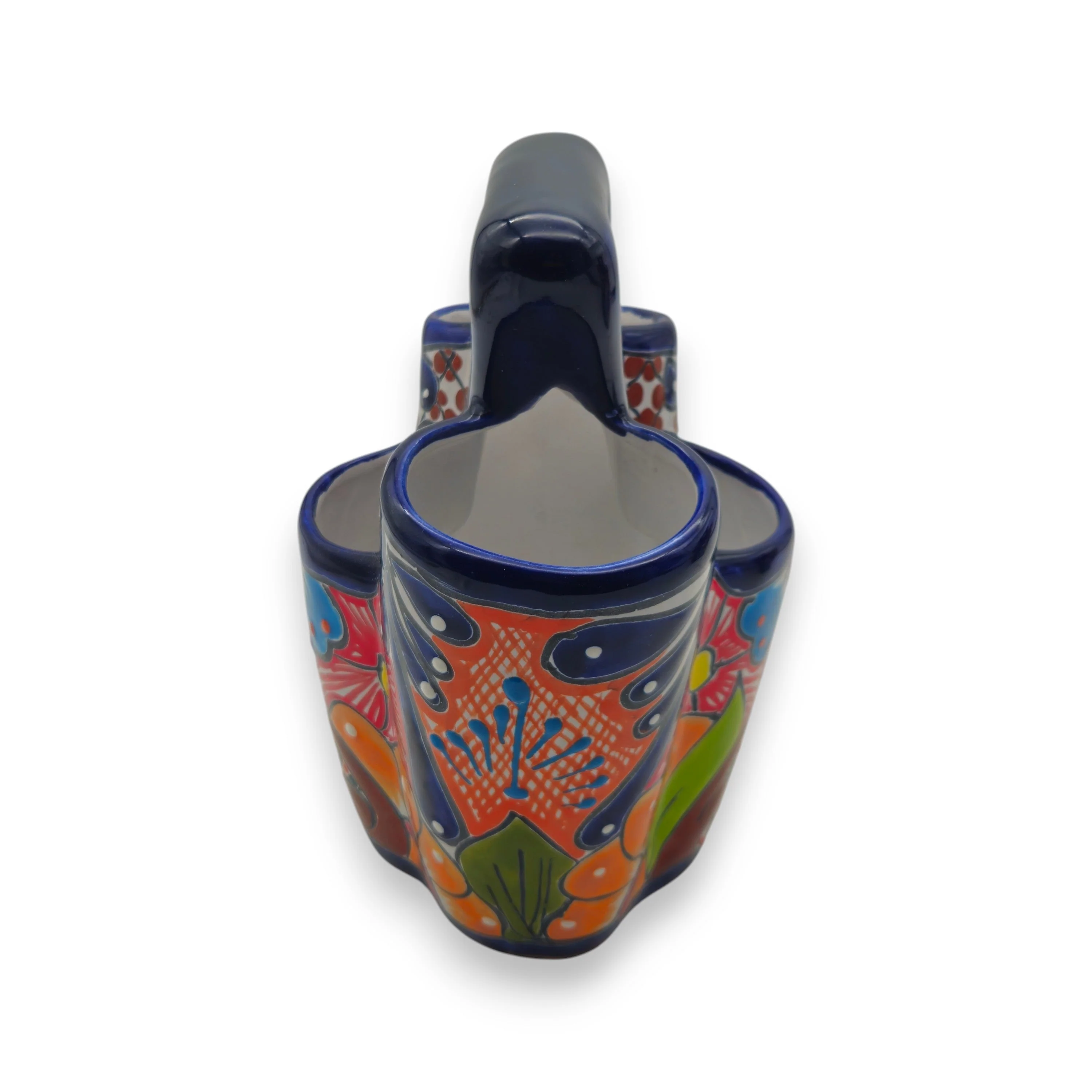 Talavera Utensil Holder | Colorful Handcrafted Mexican Organizer - Image 5