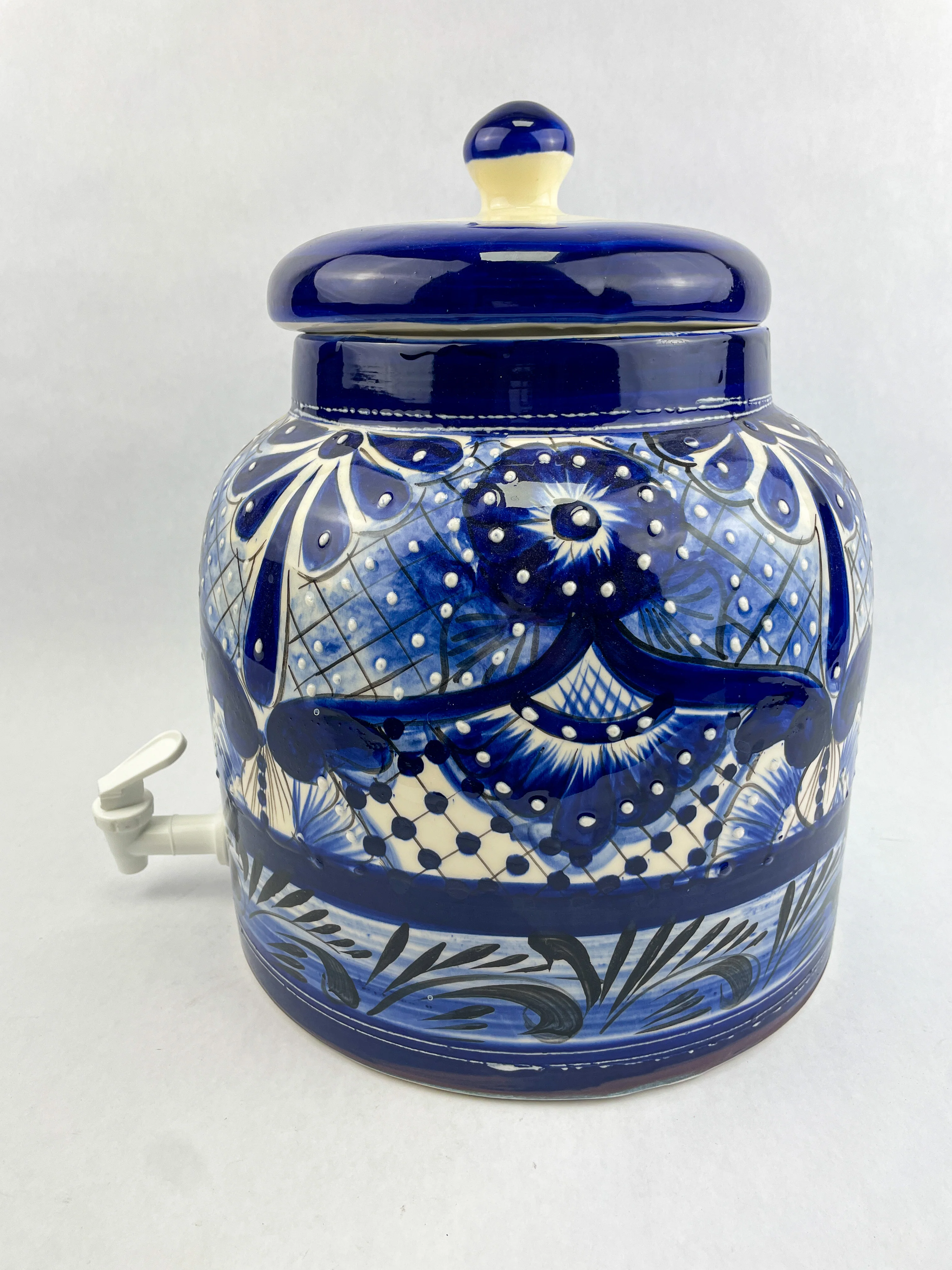 Talavera Water Dispenser With Wooden Stand Water Crock Mexican Water Dispenser - Image 4