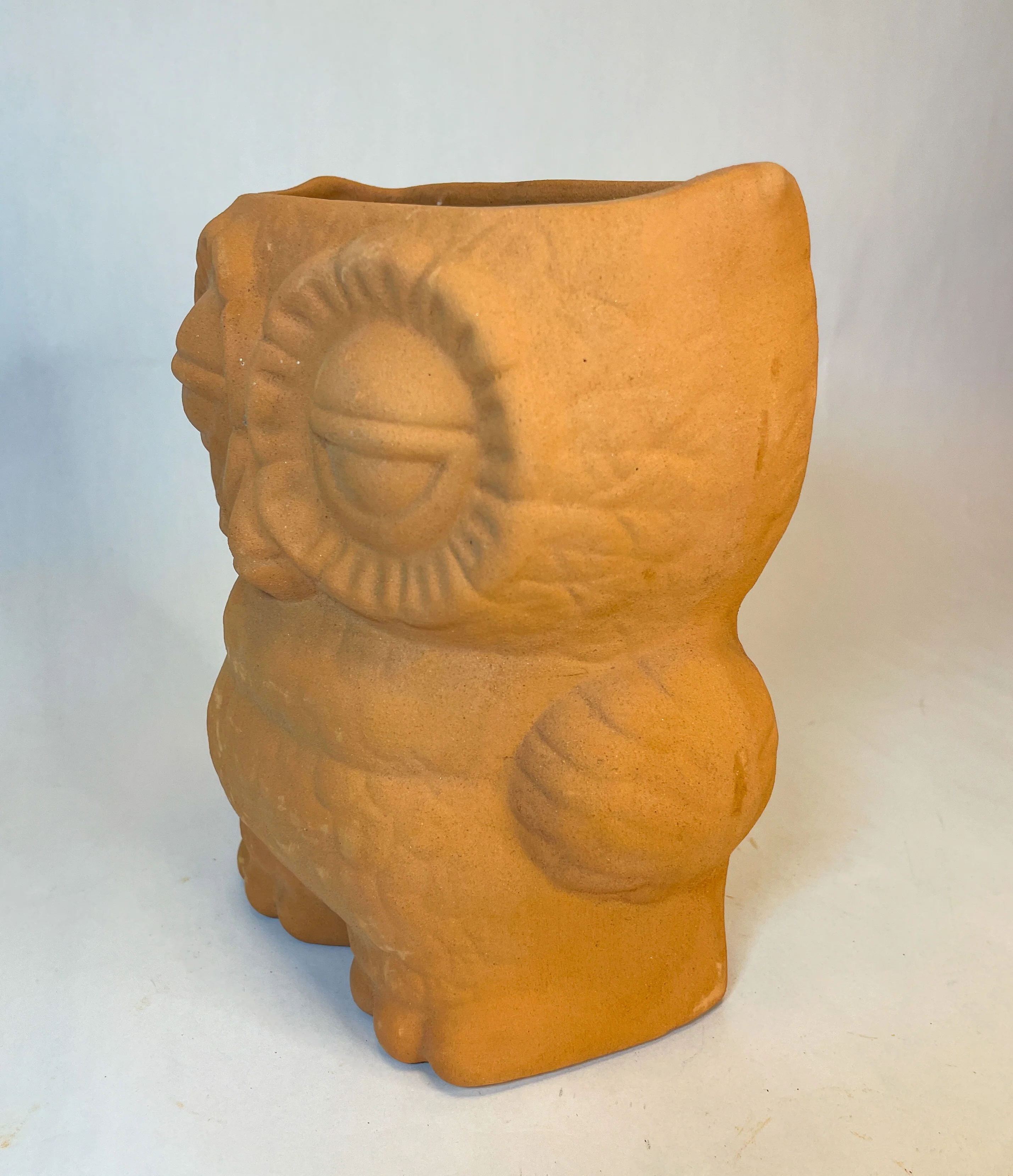 Terracotta Owl Planter Wall Planter Maceta de Búho De Pared - Image 4