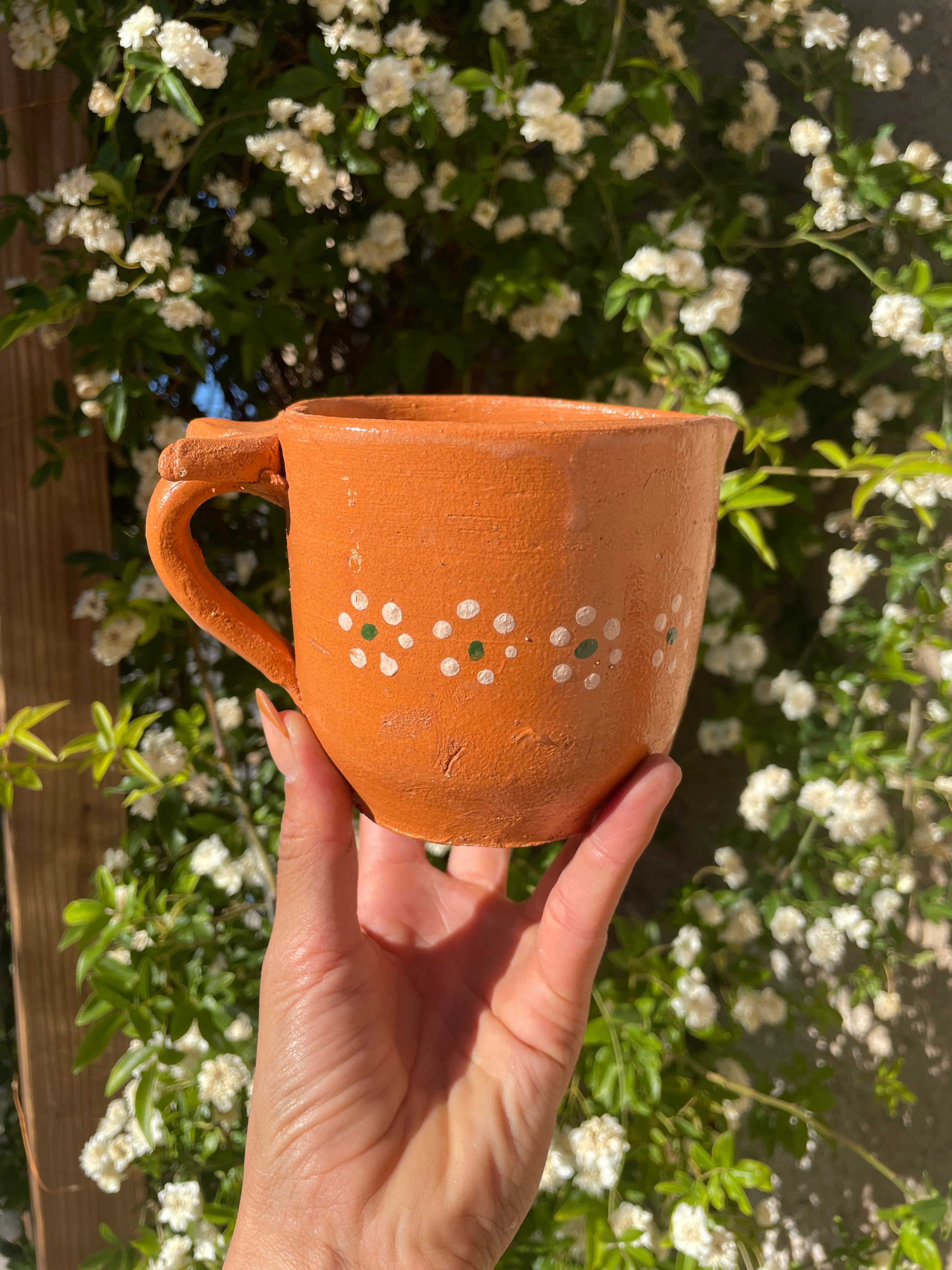 Tonala Clay Heart Shaped Mug - Taza de Corazon Barro - Image 4