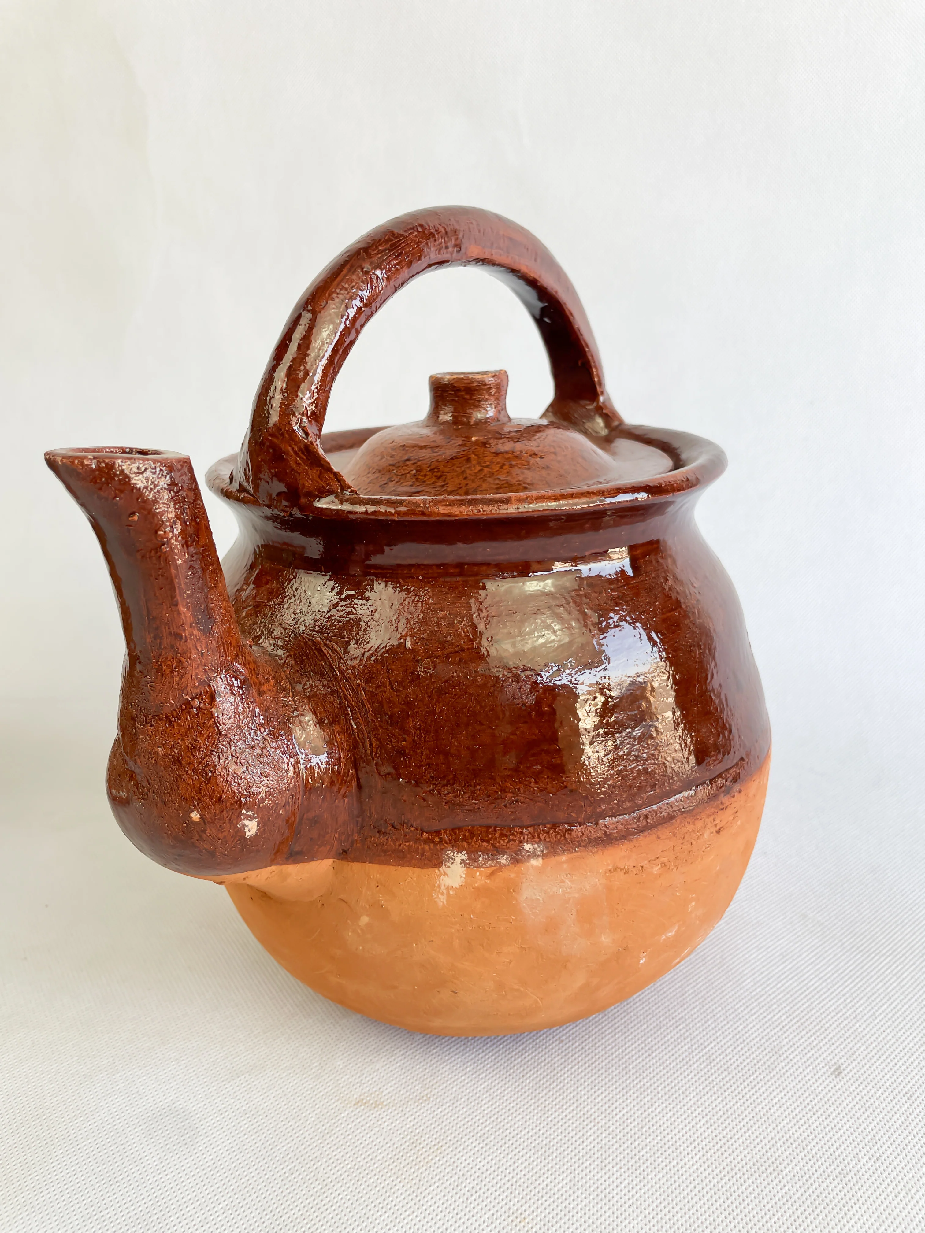 Tonala Mexican Tea Pot Tetera de Barro Lead Free Pottery Tea Pot Mexican Clay Pot Kettle - Image 2