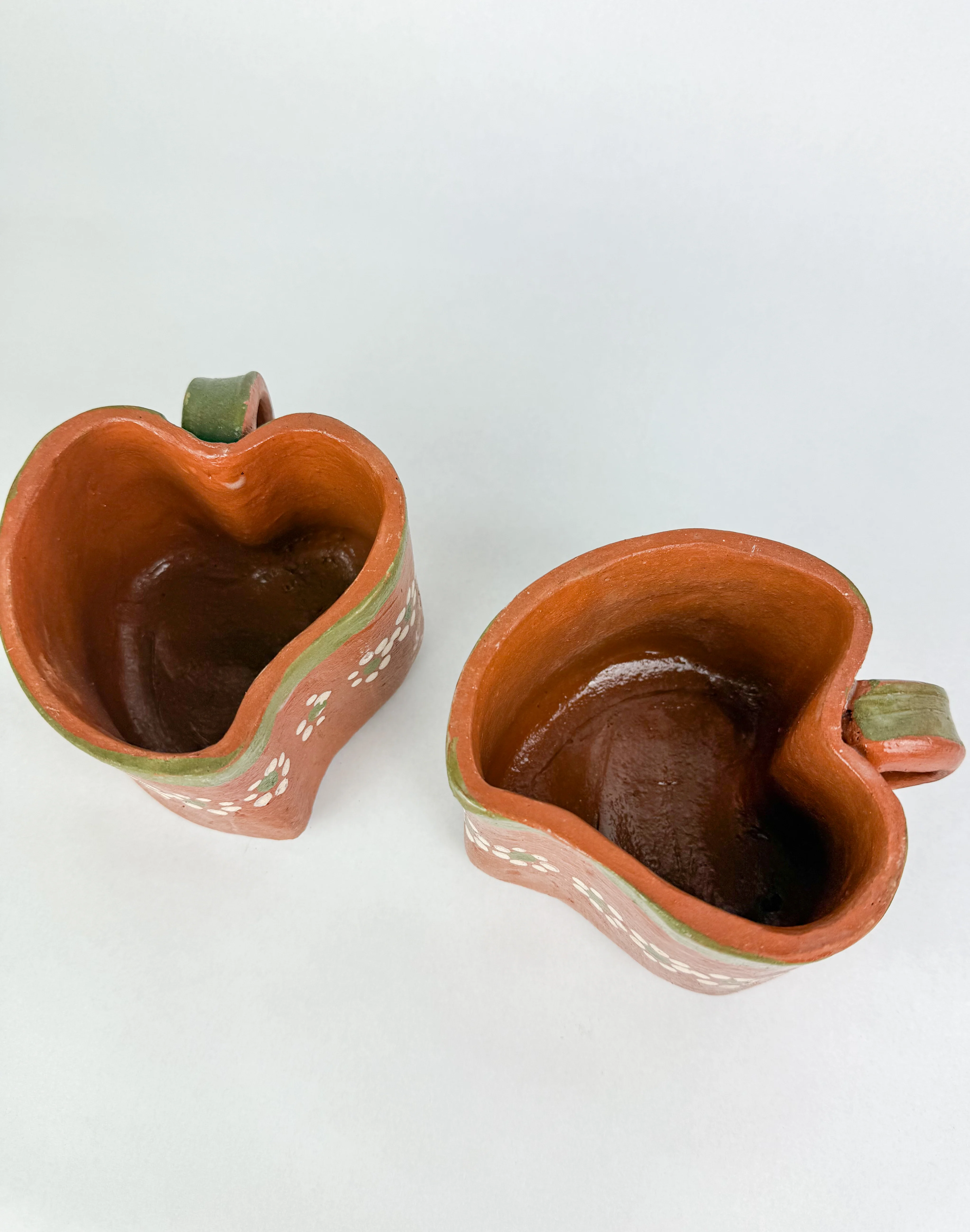 Michoacan Mexican Clay Mugs 2pc Set Mexican Cups Tazas De Barro Lead Free - Image 11