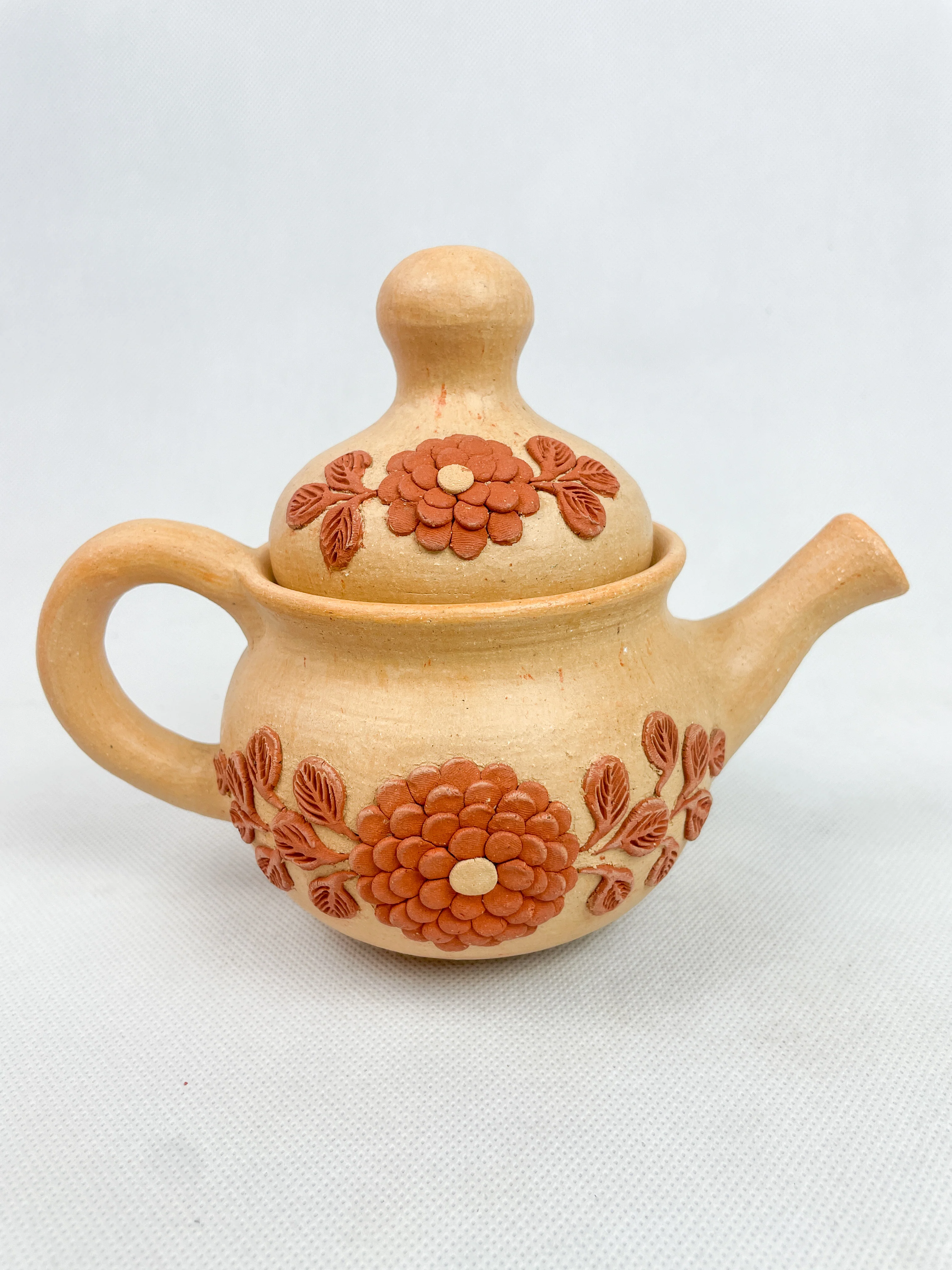 Velasco Oaxaca Red Clay Tea Pot - Tetera Barro - Image 2