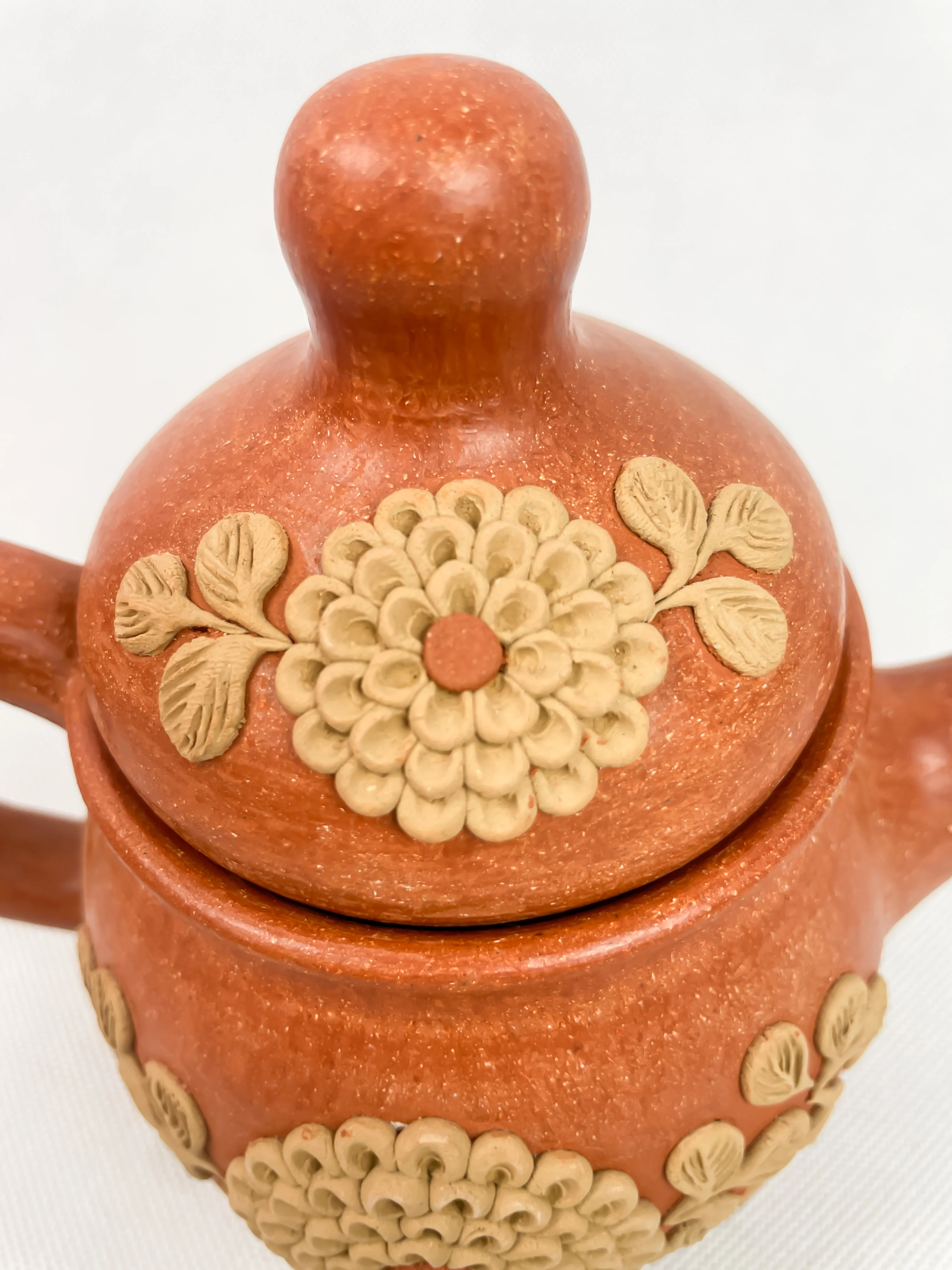 Velasco Oaxaca Red Clay Tea Pot - Tetera Barro - Image 4