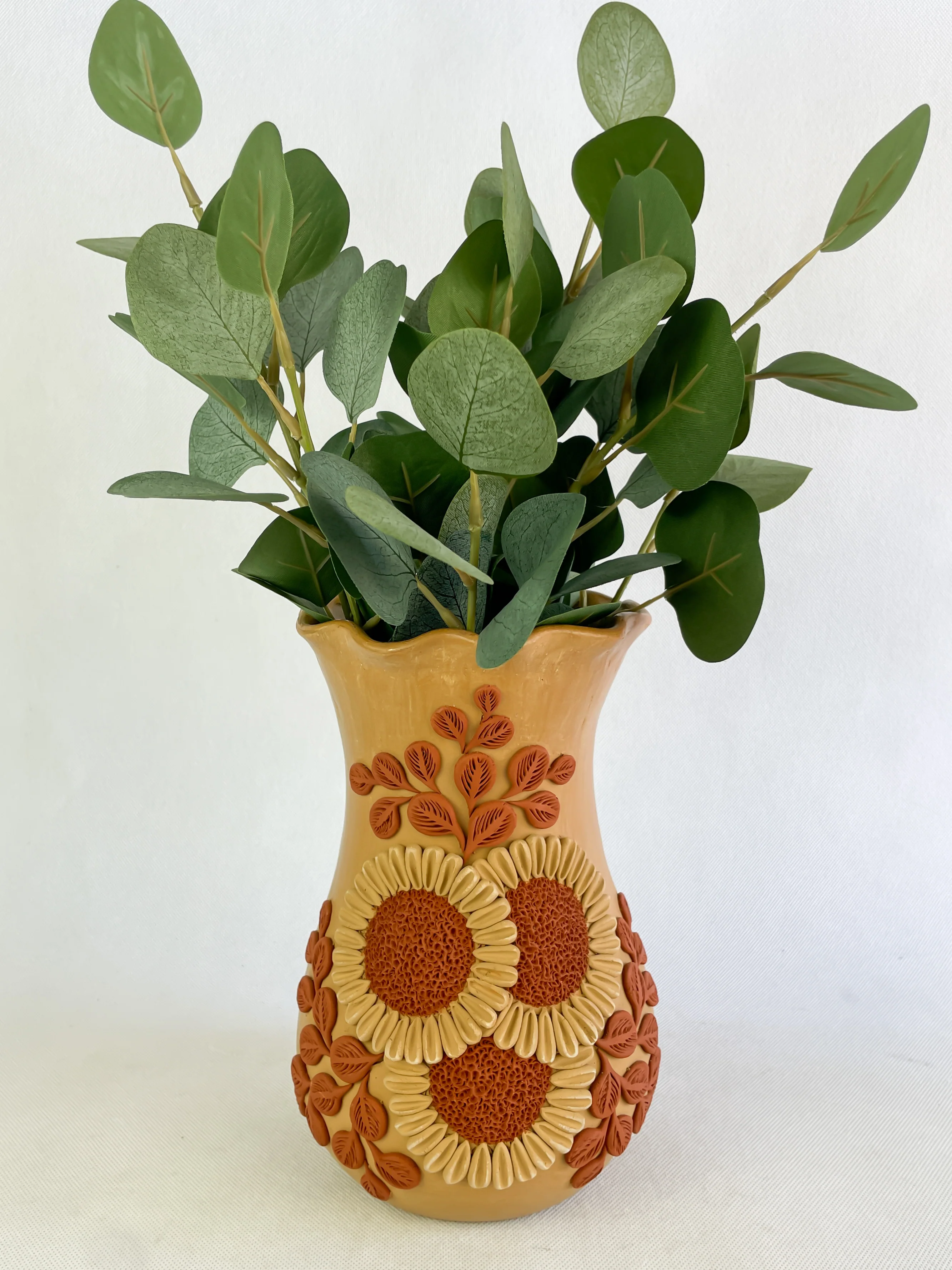 Velasco Oaxaca Red Clay Vase - Florero Barro - Image 12