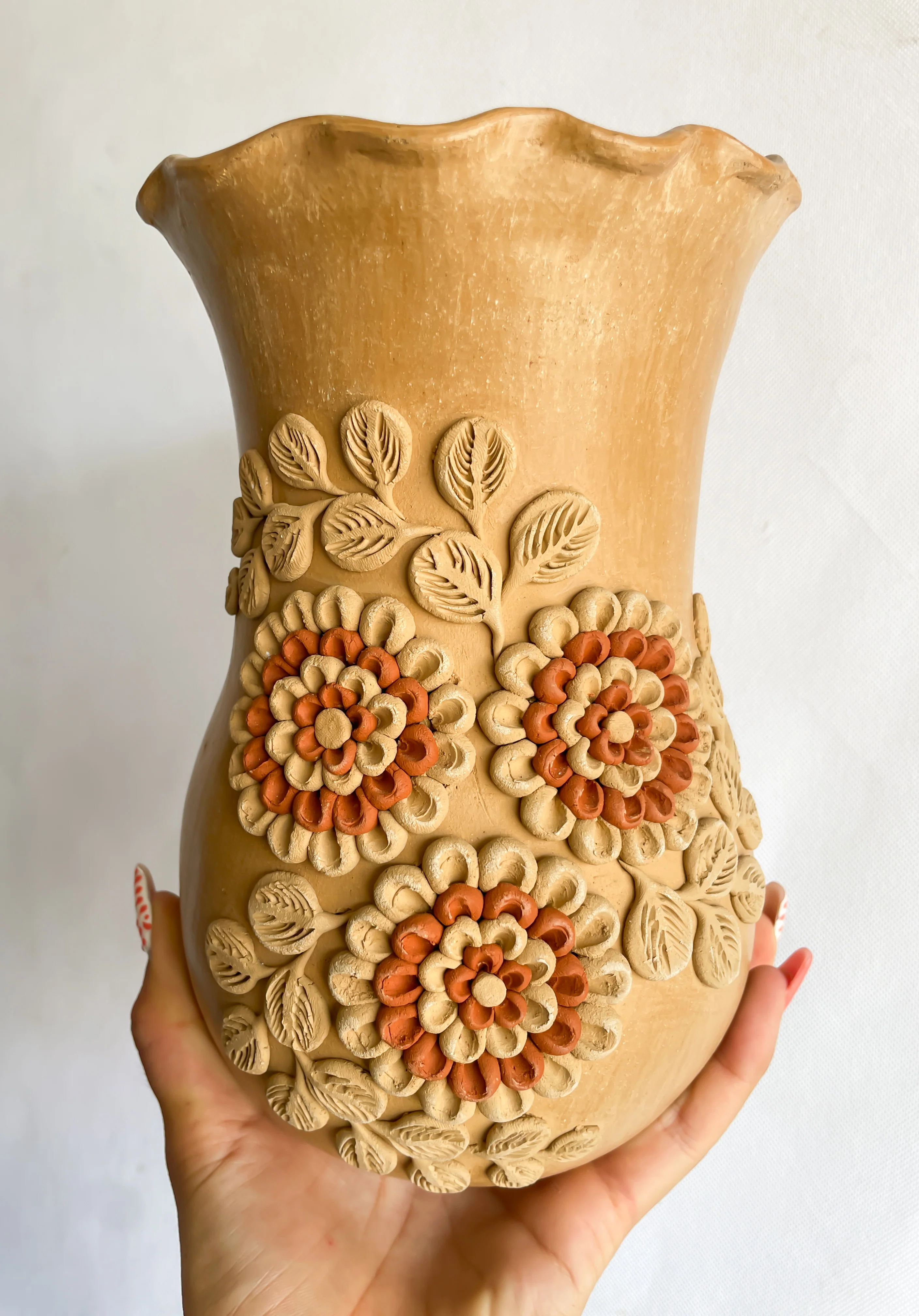 Velasco Oaxaca Red Clay Vase - Florero Barro - Image 15