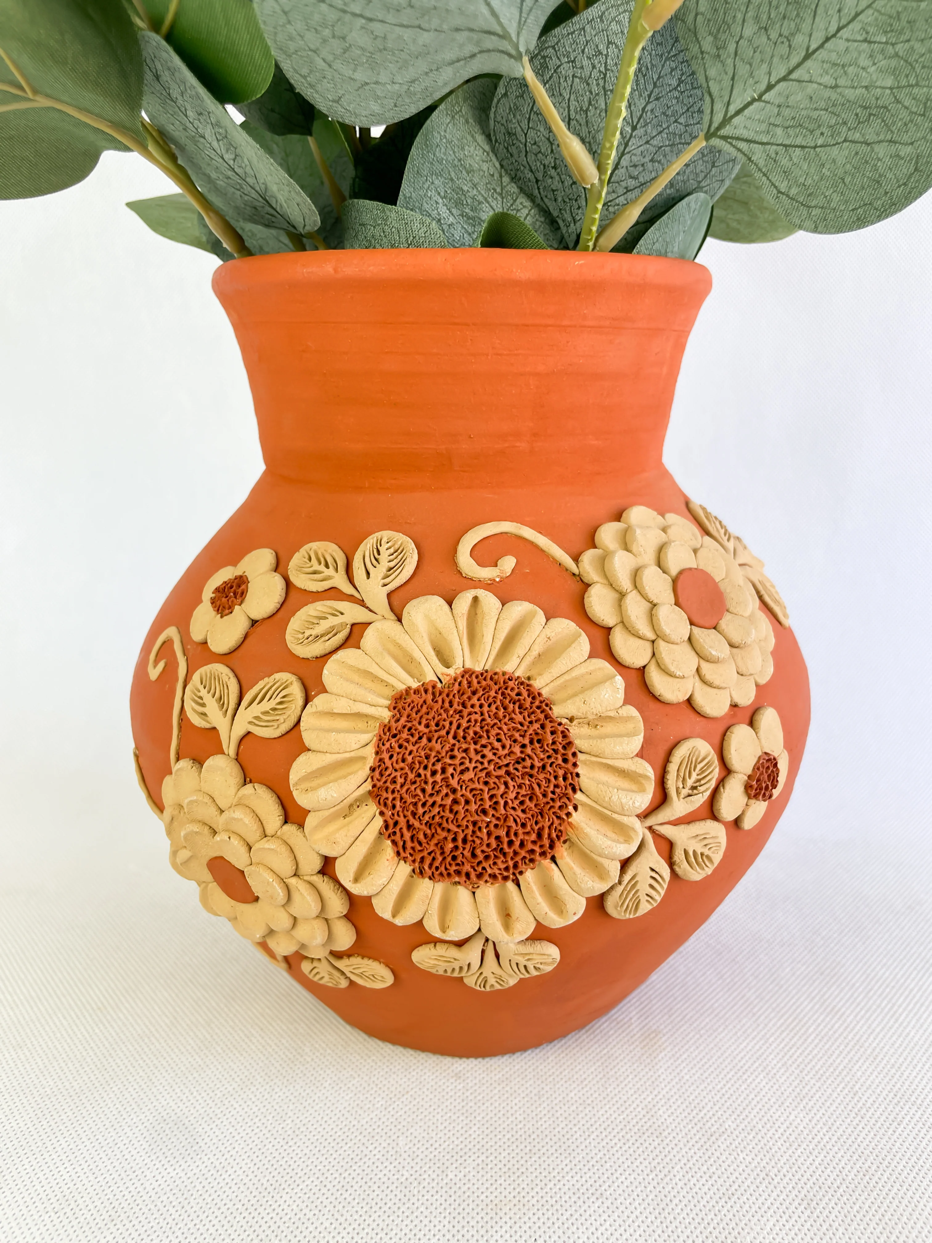 Velasco Oaxaca Red Clay Vase - Florero Barro - Image 7