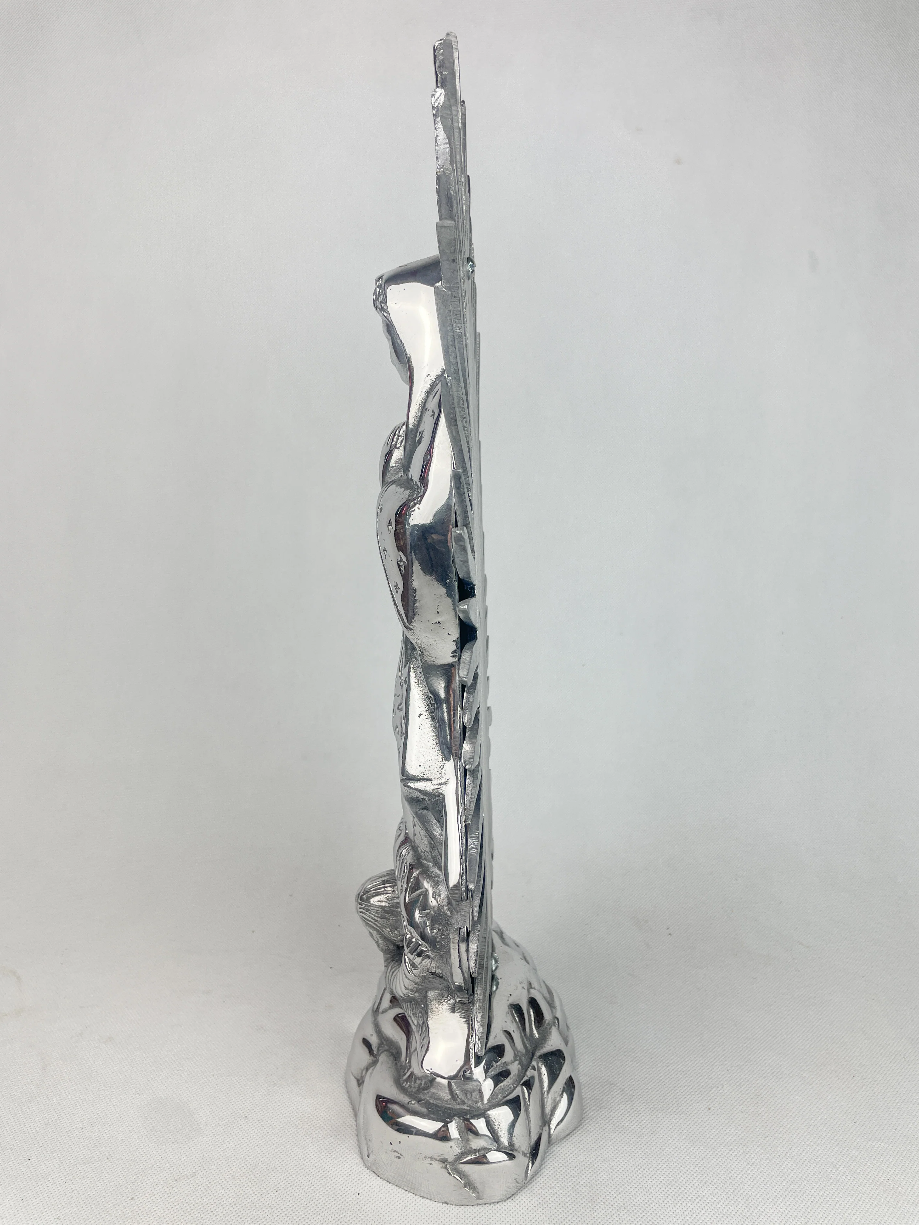 Virgen de Guadalupe 17" Lady of Guadalupe Statue Pewter - Image 4
