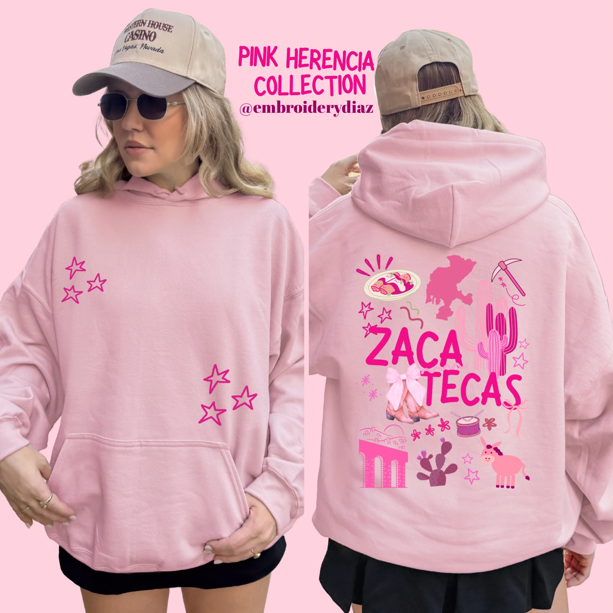 Zacatecas Pink Herencia Sweater - Image 3