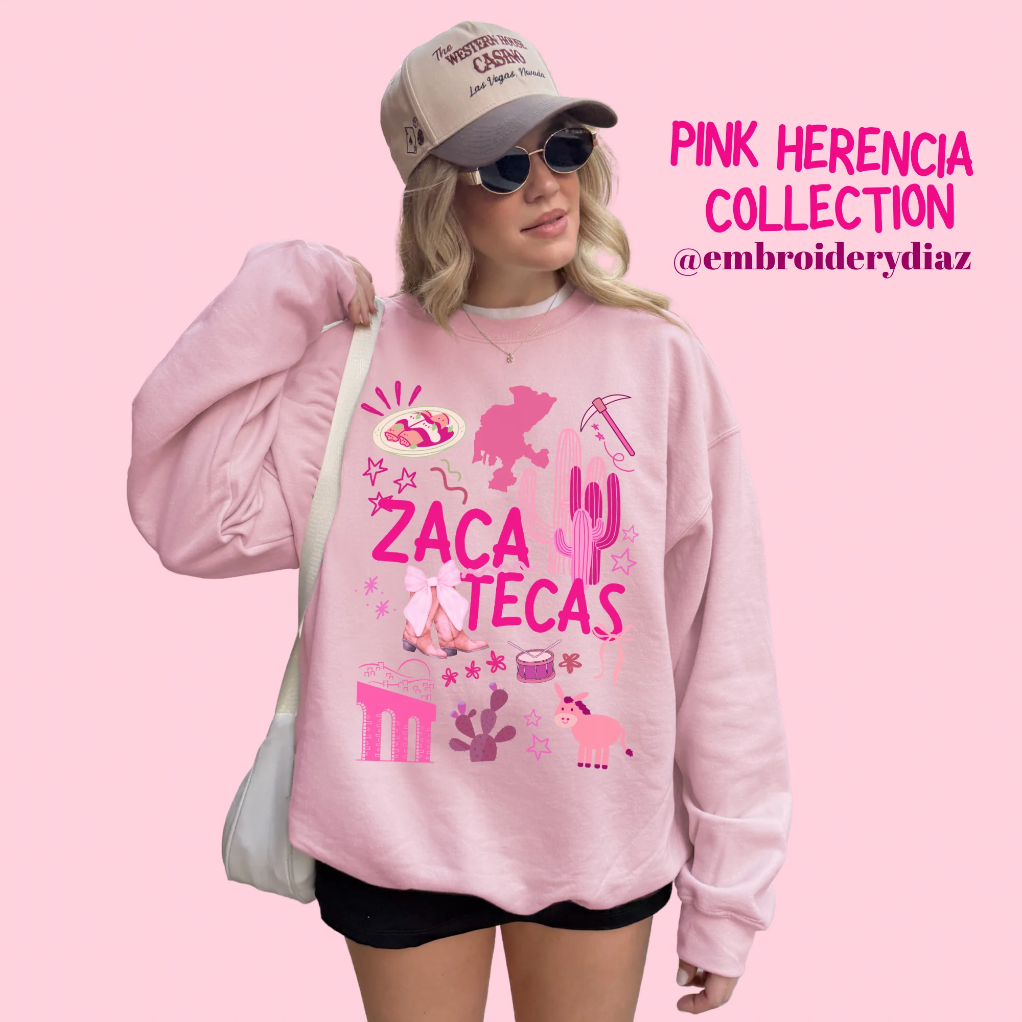 Zacatecas Pink Herencia Sweater - Image 4
