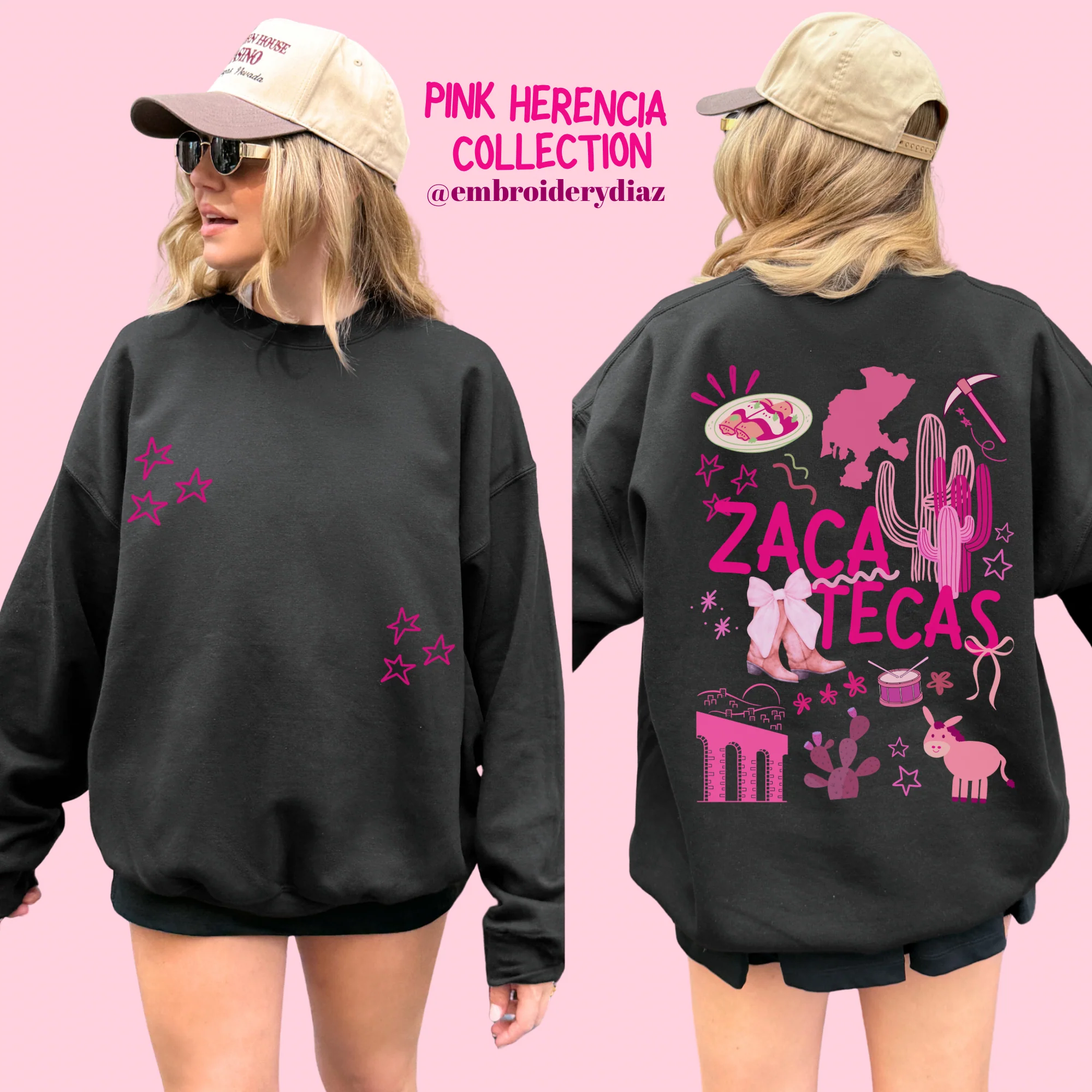 Zacatecas Pink Herencia Sweater - Image 5