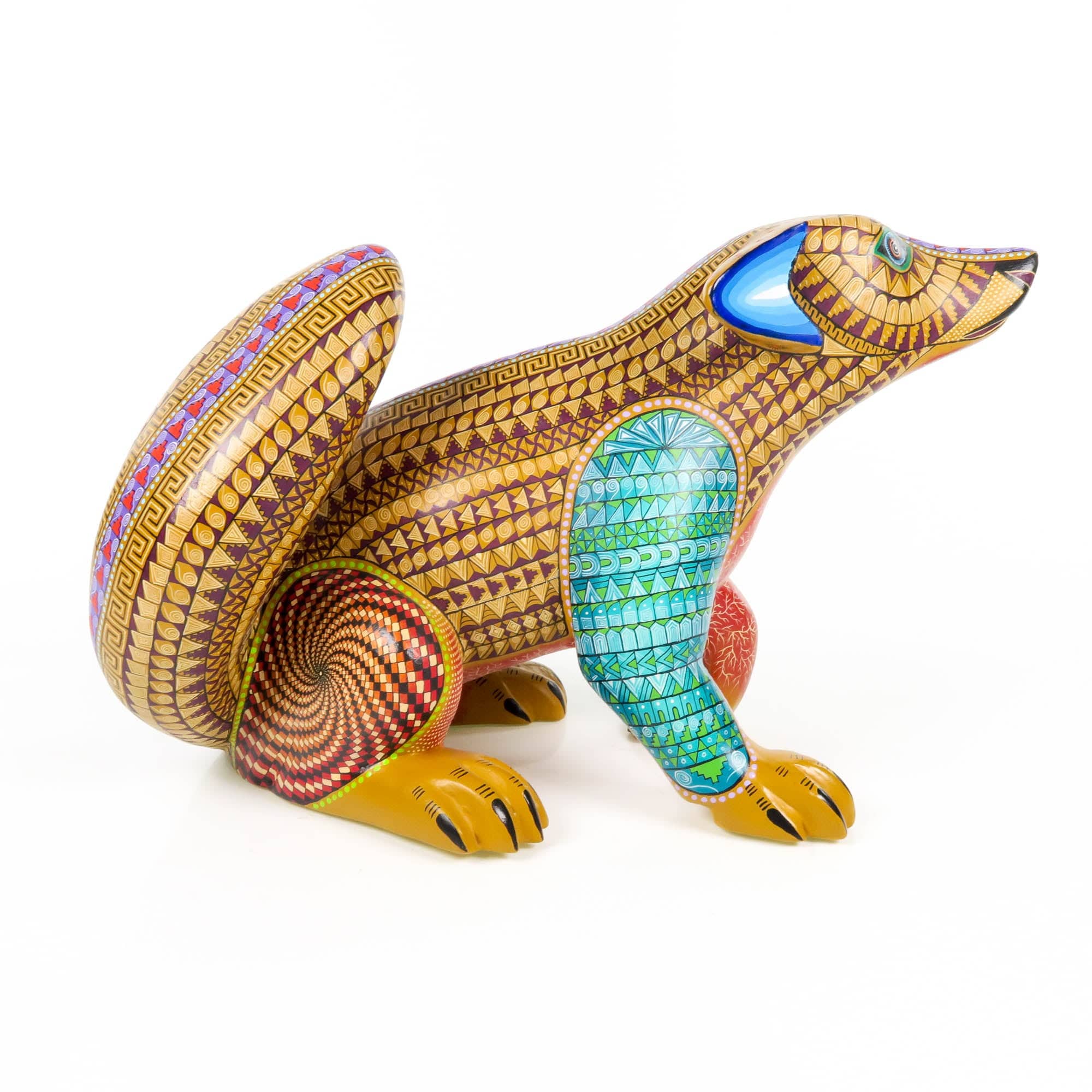 Zapotec Coyote - Oaxacan Alebrije Wood Carving - Image 2