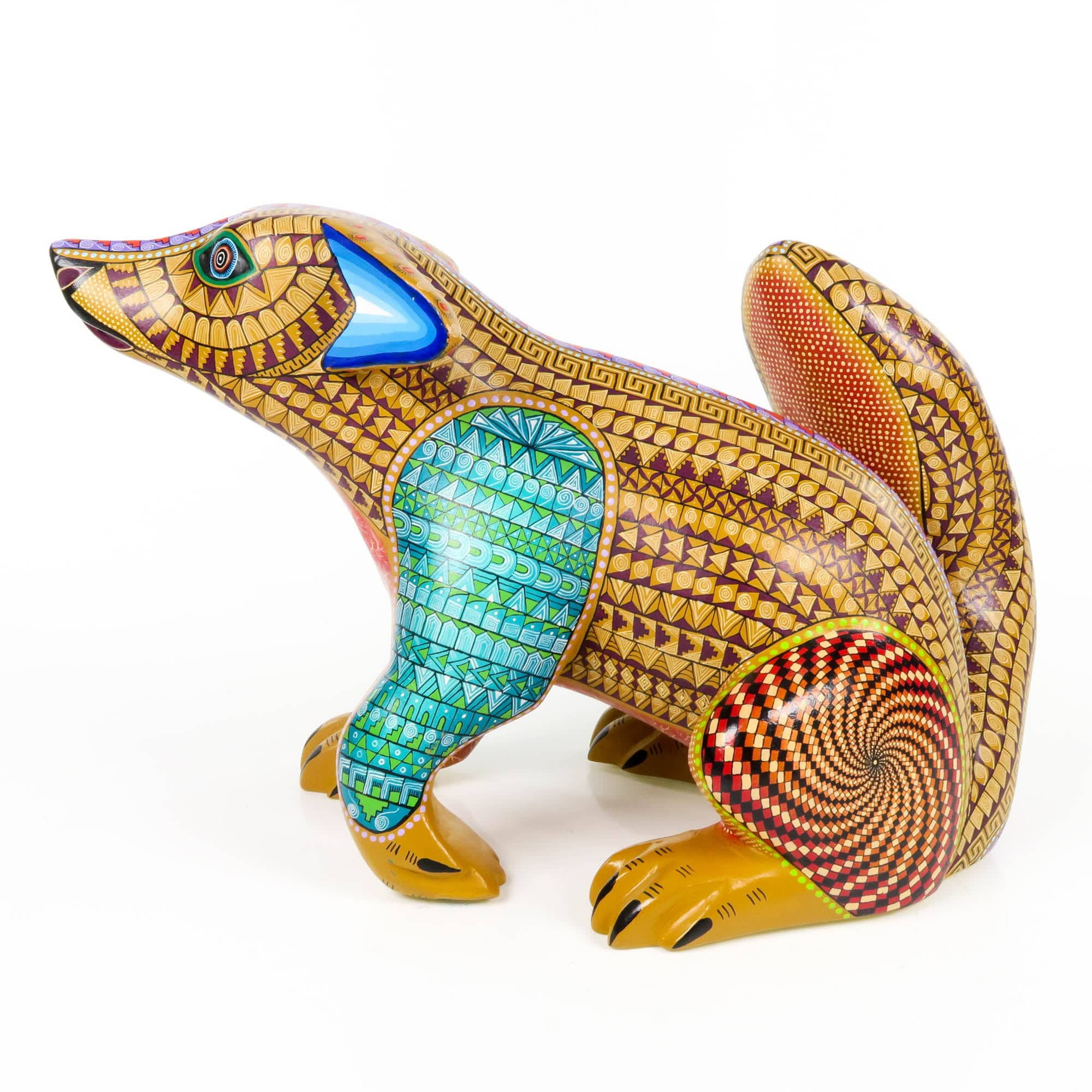 Zapotec Coyote - Oaxacan Alebrije Wood Carving - Image 7