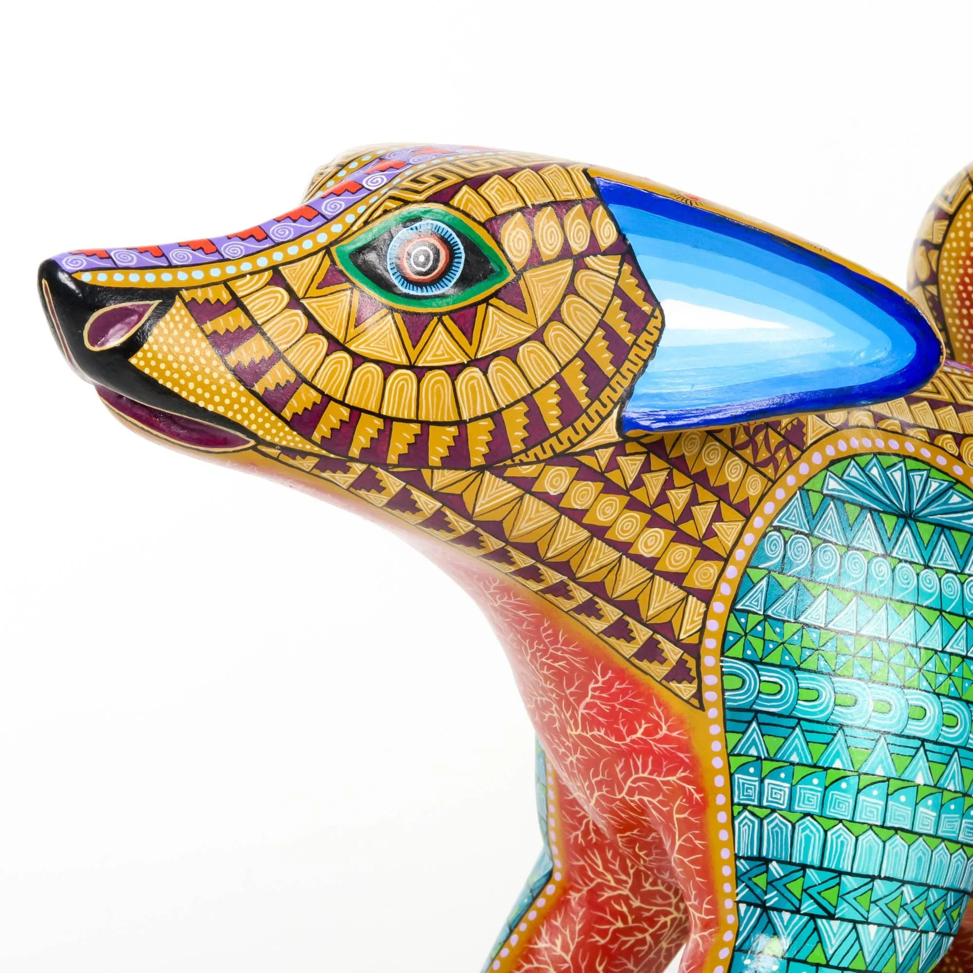 Zapotec Coyote - Oaxacan Alebrije Wood Carving - Image 9